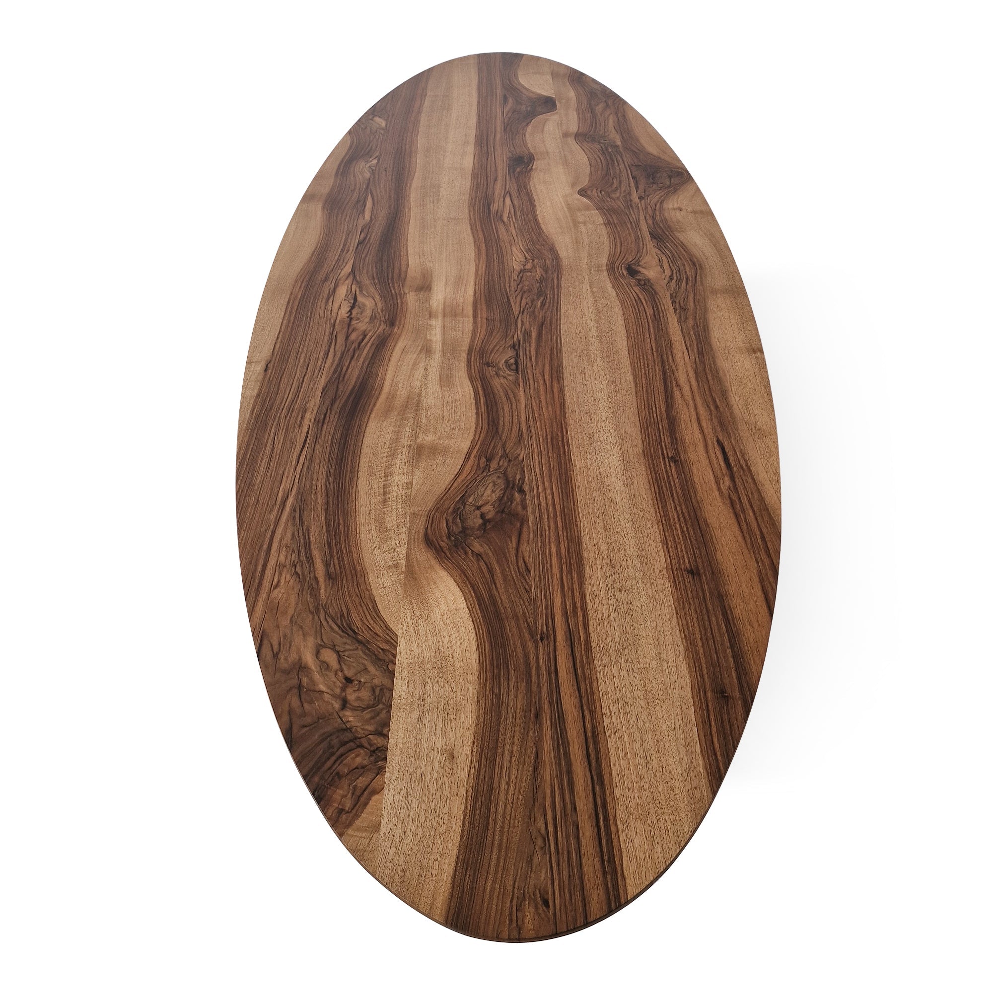 Table ovale en noyer - Voici notre table à manger ronde en chêne fabriquée à la main - un ajout splendide à toute maison - Fabriquée en bois massif, cette table combine