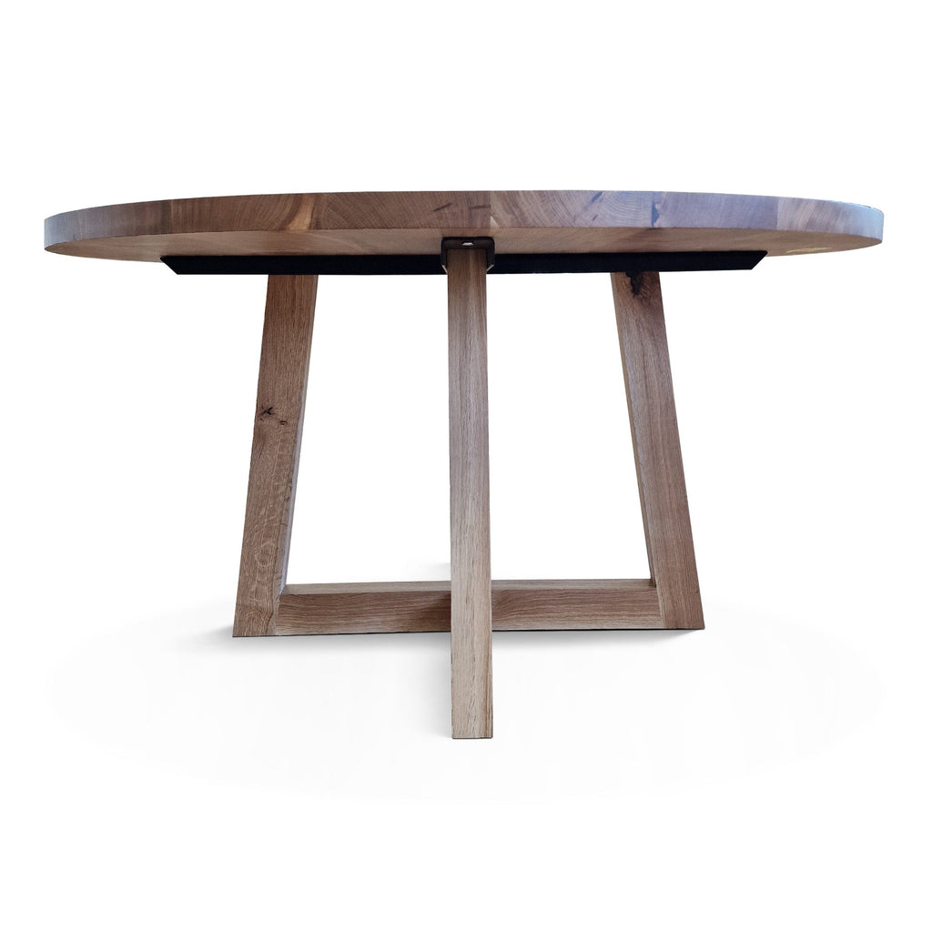 Table à manger ronde en chêne – Découvrez notre table à manger ronde en chêne fabriquée à la main – un ajout magnifique à toute maison – Fabriquée à partir de chêne massif
