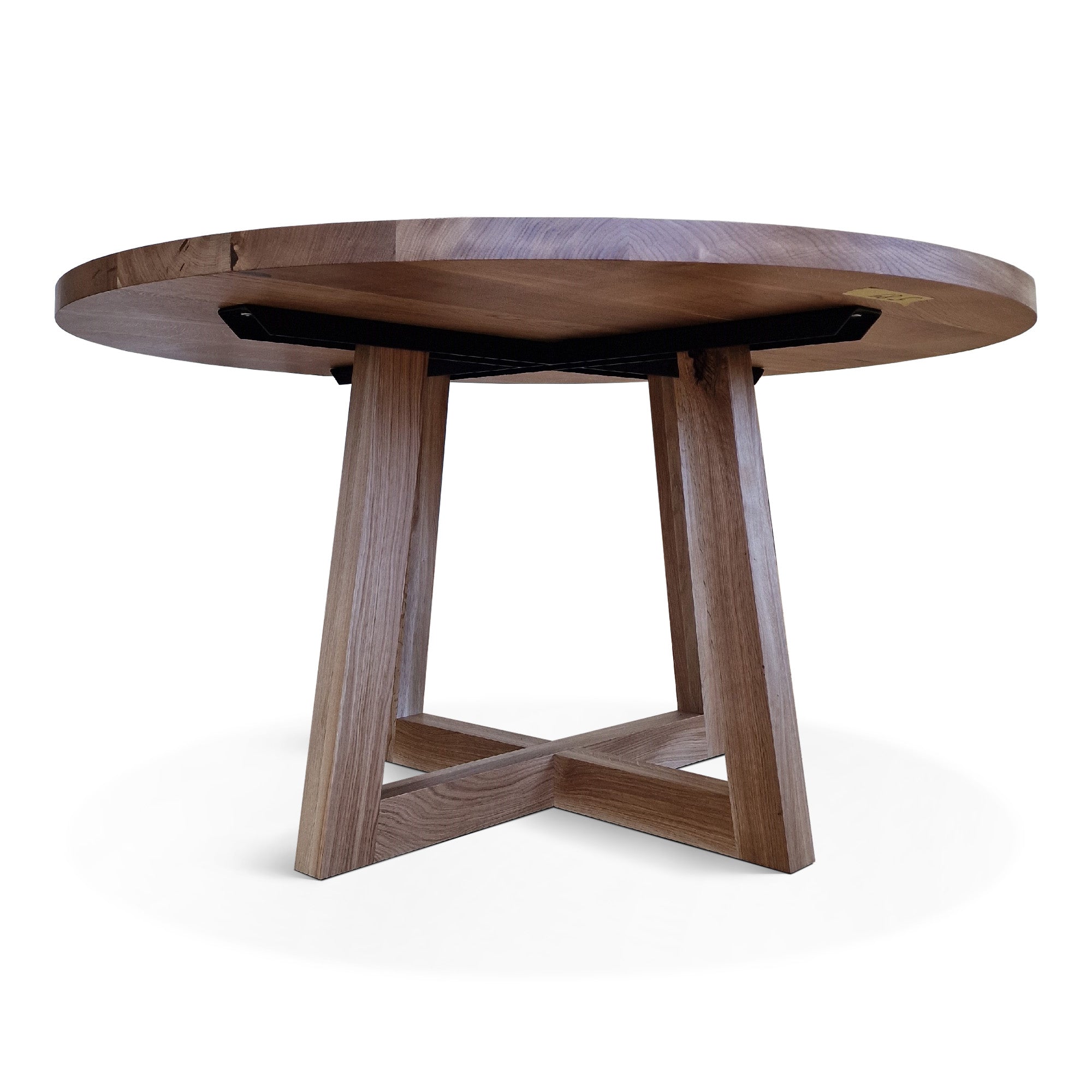 Table à manger ronde en chêne – Découvrez notre table à manger ronde en chêne fabriquée à la main – un ajout magnifique à toute maison – Fabriquée à partir de chêne massif