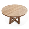 Table à manger ronde en chêne – Découvrez notre table à manger ronde en chêne fabriquée à la main – un ajout magnifique à toute maison – Fabriquée à partir de chêne massif