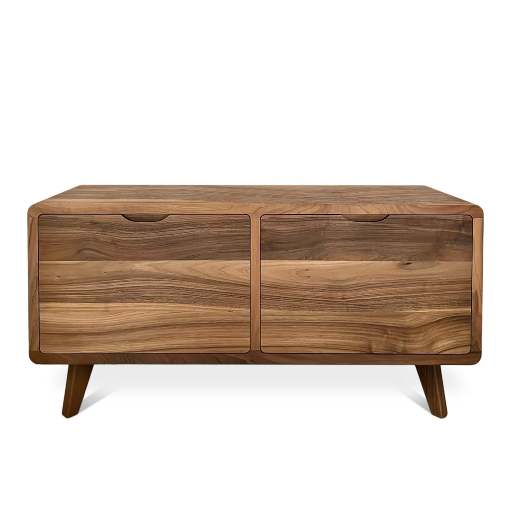 Buffet en noyer - Le buffet en noyer est une pièce élégante et raffinée - Il présente une finition à l'huile Osmo riche et chaleureuse qui met en valeur le grain naturel du bois
