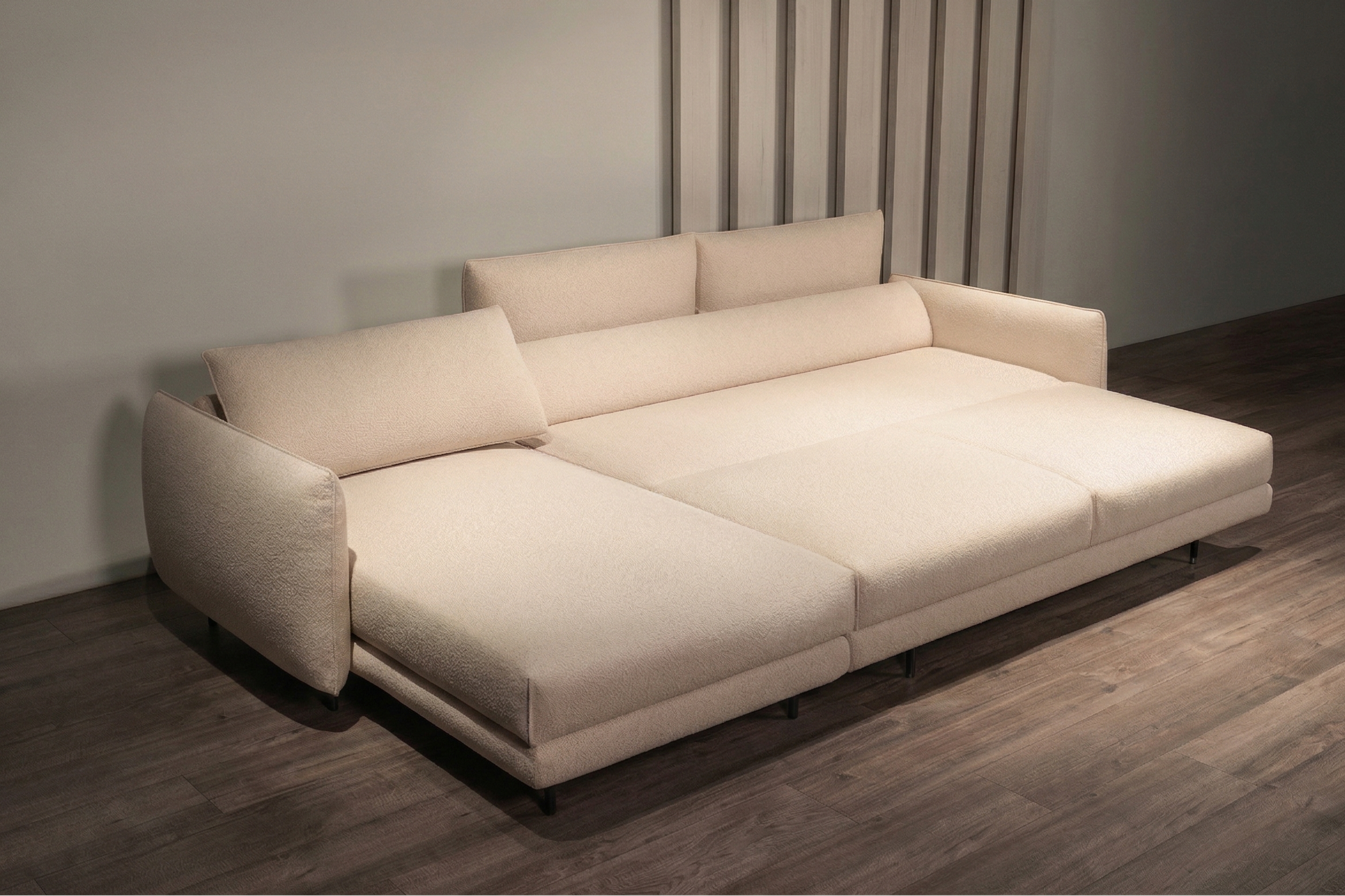 Canapé convertible - Découvrez le canapé convertible - un mélange parfait d'esthétique contemporaine et de luxe fonctionnel - Conçu pour s'intégrer harmonieusement dans tout intérieur moderne