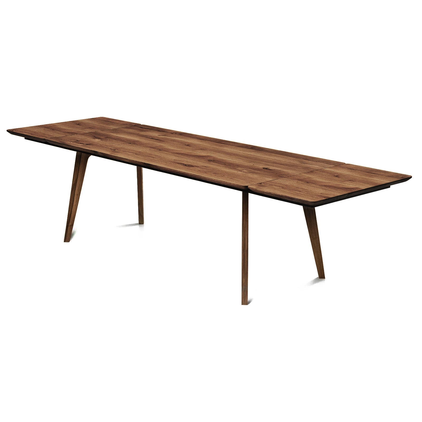 Table à manger extensible en chêne couleur chocolat – Fabriquée à la main à partir de bois massif – cette exquise table extensible en chêne foncé de la collection est une magnifique