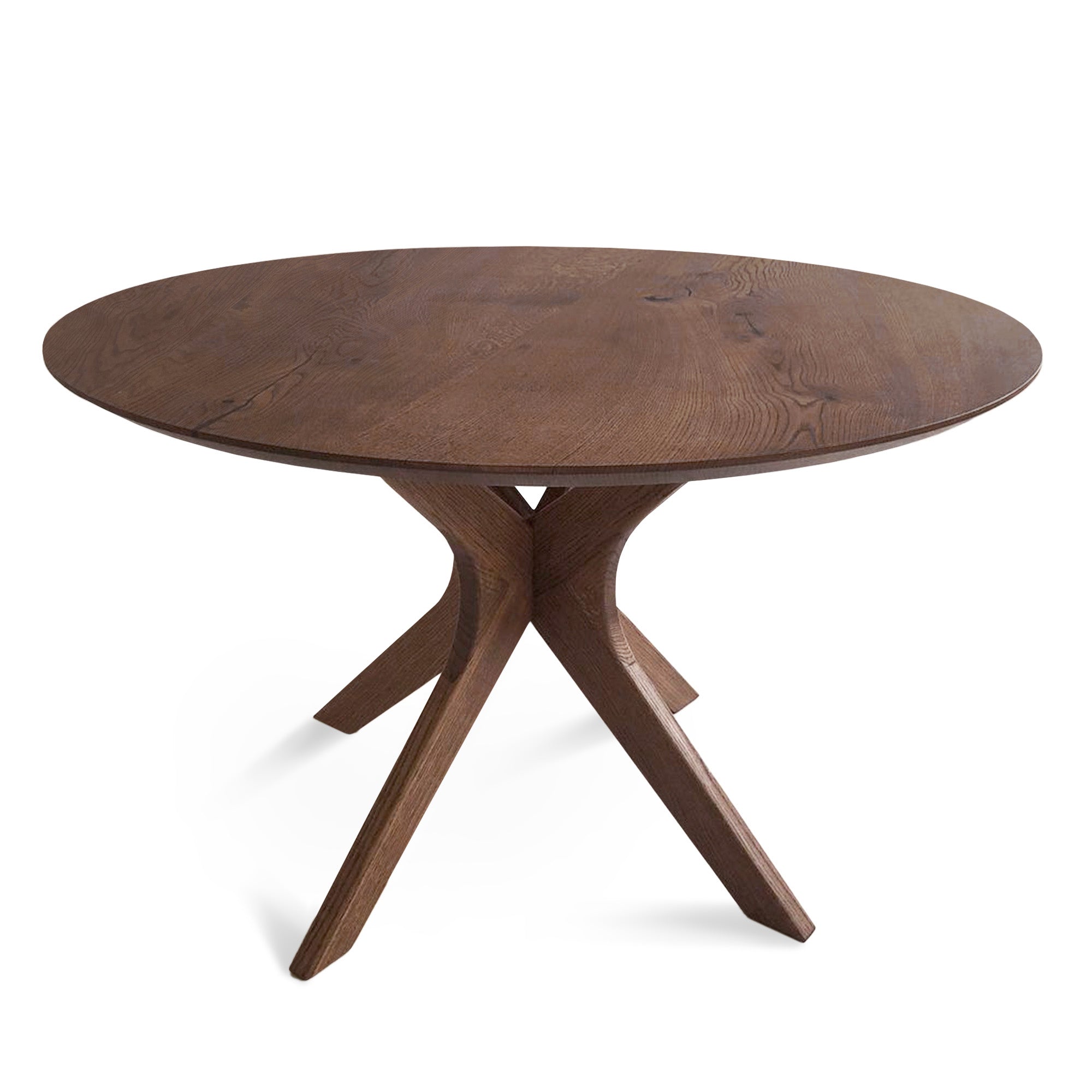 Table à manger ronde extensible en chêne - Découvrez notre table à manger ronde en chêne, fabriquée à la main - un ajout superbe à tout intérieur - Fabriquée en bois massif, cette