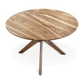 Table à manger ronde extensible en noyer – Découvrez notre table à manger ronde en noyer fabriquée à la main – un ajout magnifique à tout intérieur – Fabriquée en bois massif