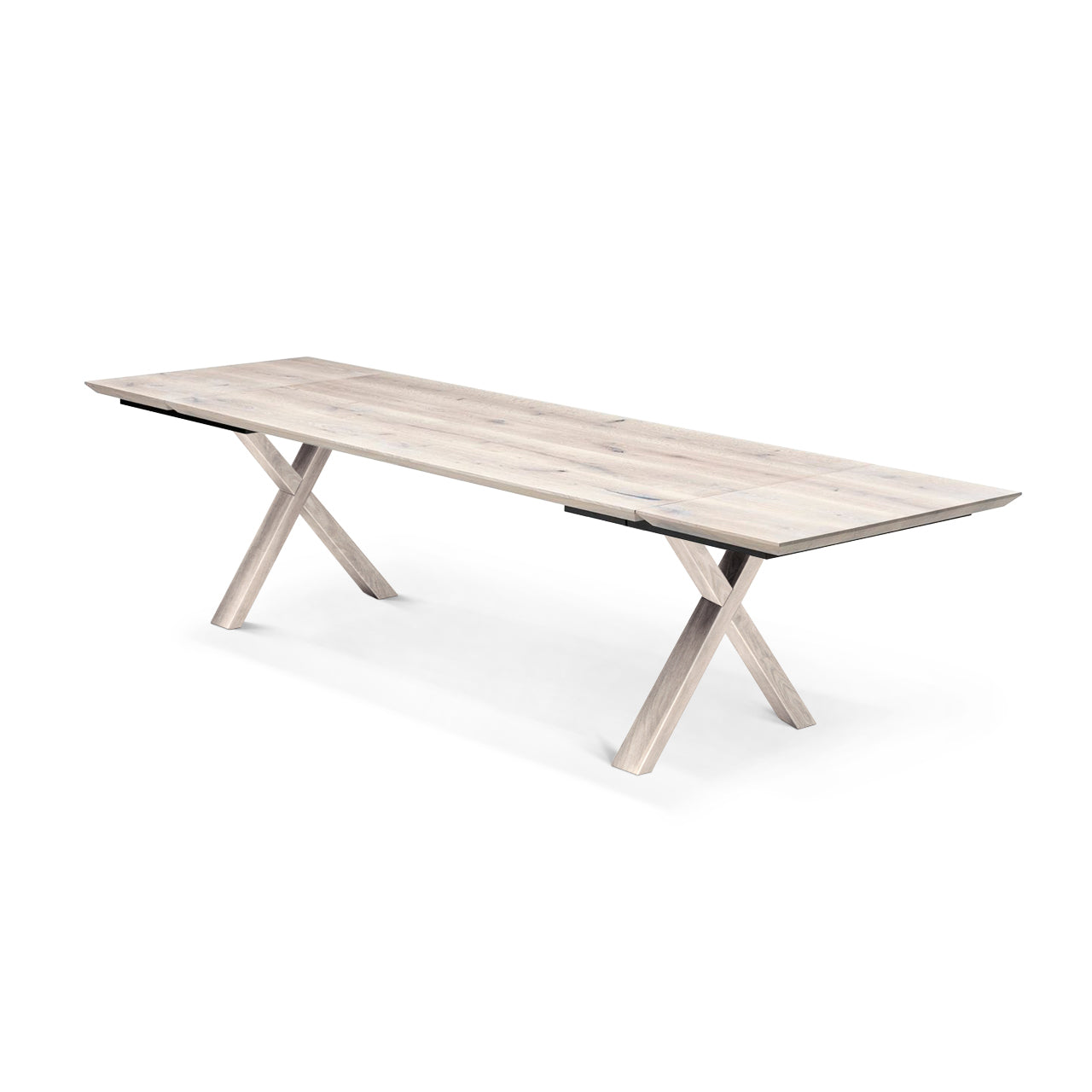 Table de salle à manger extensible en chêne coton – Fabriquée à la main en bois massif – La table de salle à manger extensible en chêne coton est un ajout magnifique à toute maison – Son