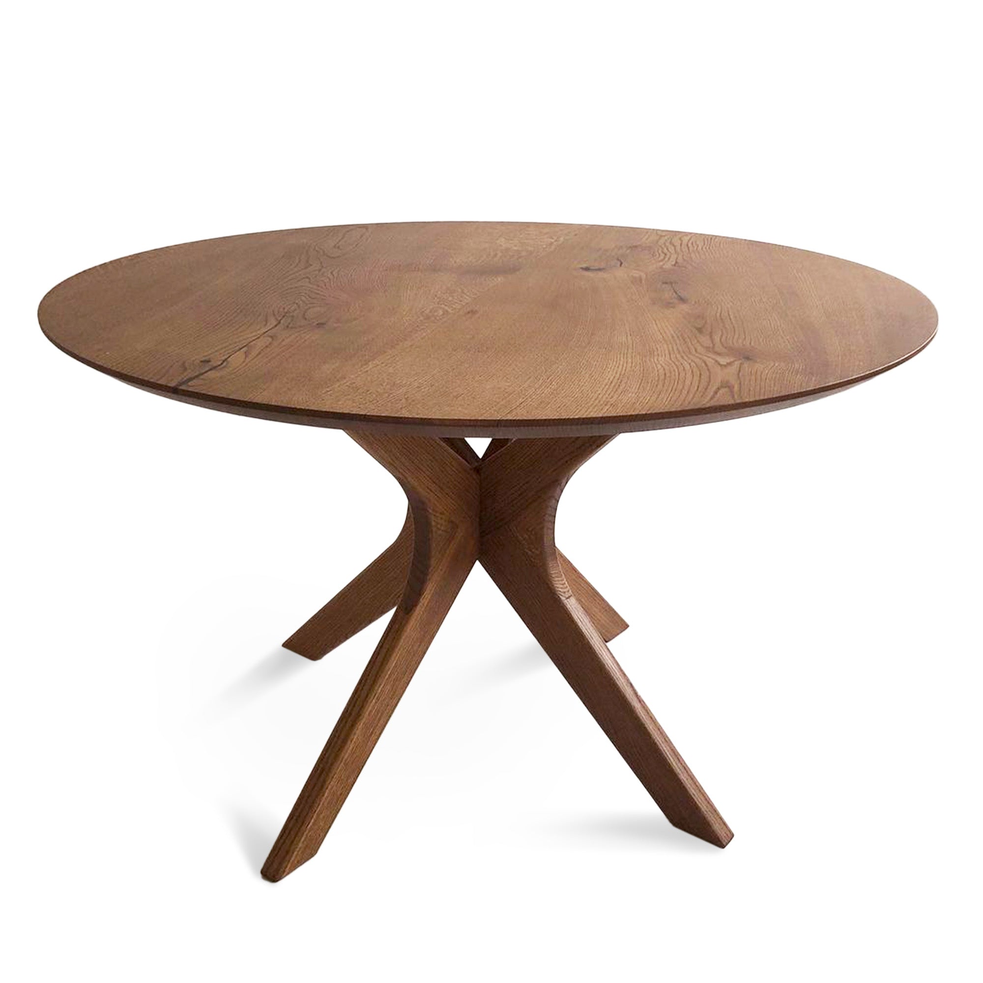Table à manger ronde extensible en chêne - Découvrez notre table à manger ronde en chêne, fabriquée à la main - un ajout superbe à tout intérieur - Fabriquée en bois massif, cette