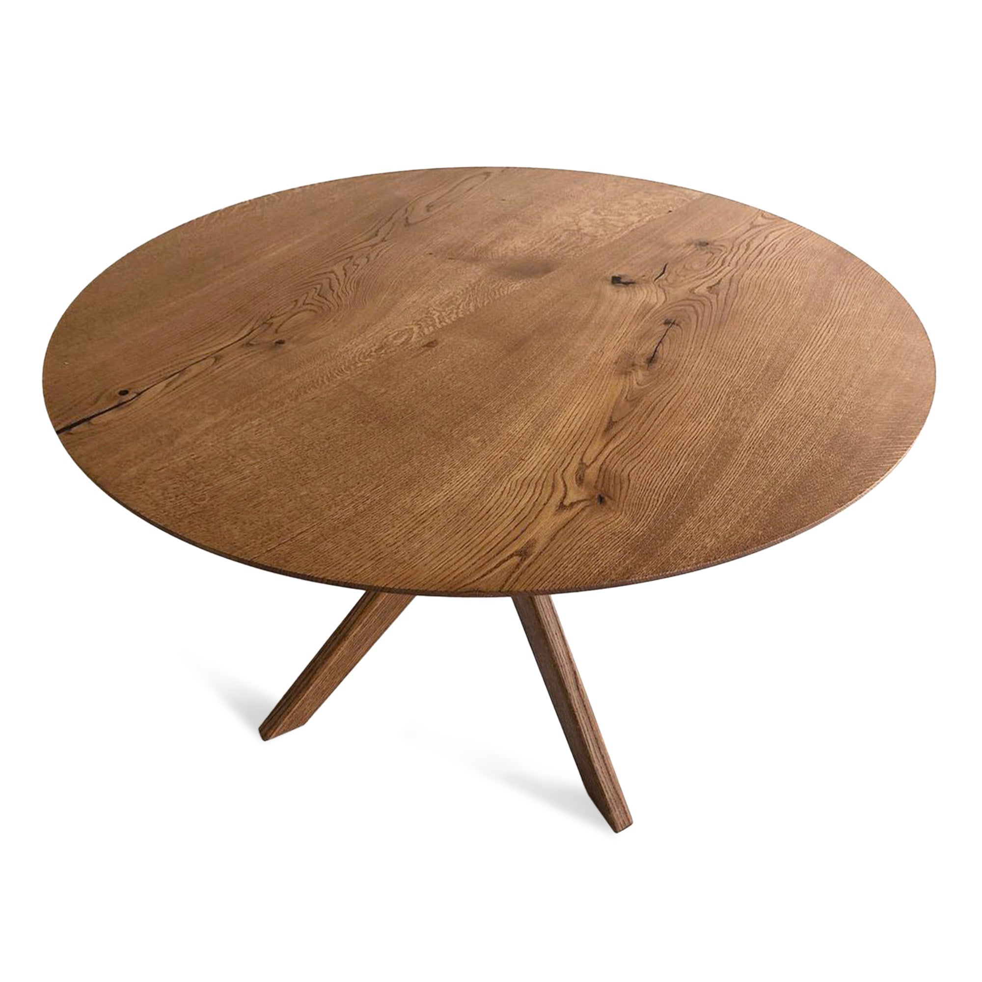 Table à manger ronde extensible en chêne - Découvrez notre table à manger ronde en chêne, fabriquée à la main - un ajout superbe à tout intérieur - Fabriquée en bois massif, cette