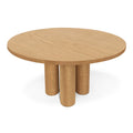 Table à manger ronde extensible en chêne - Plongez dans l'alliance parfaite de la chaleur et de la modernité avec notre table à manger ronde en chêne - sublimée par ses pieds ronds.