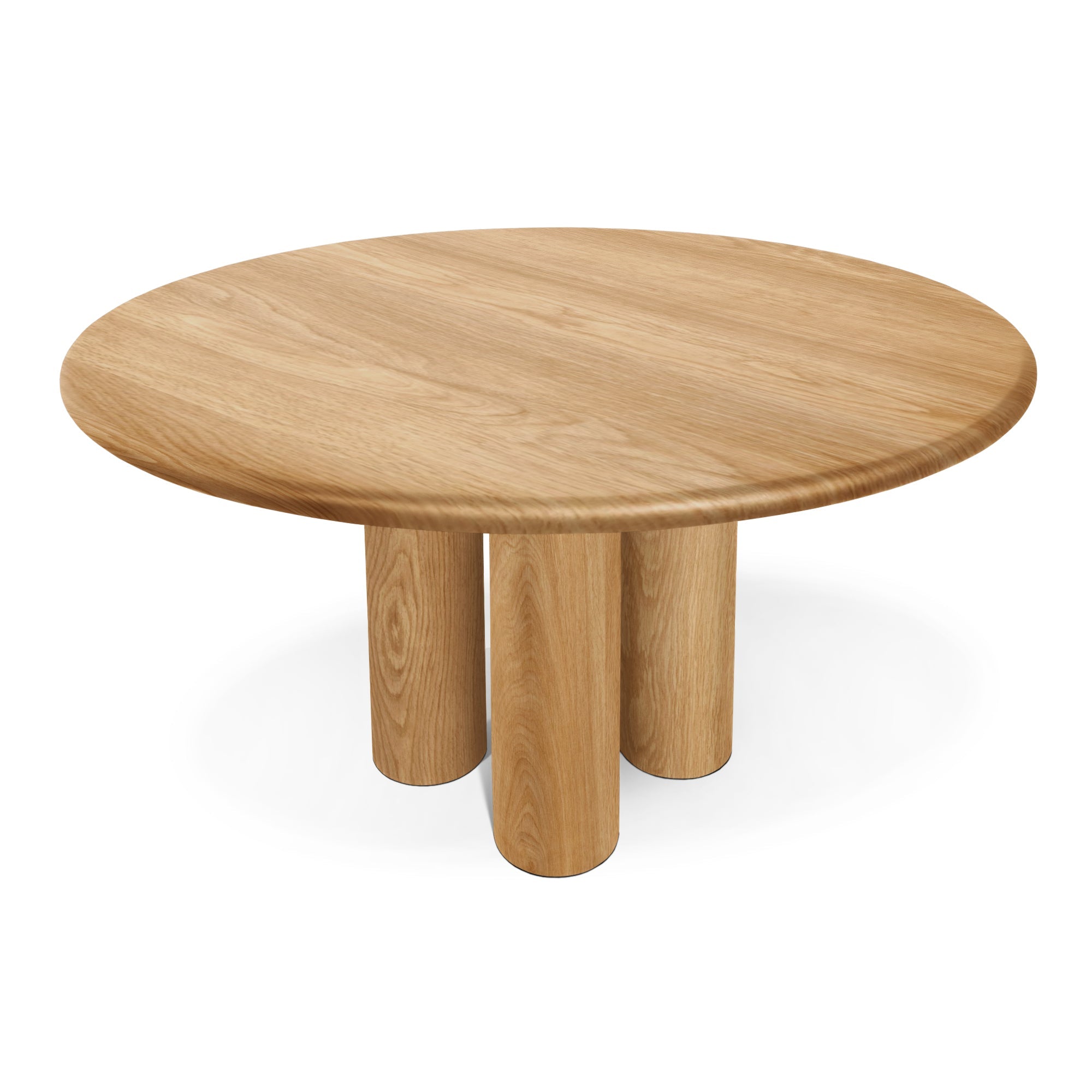 Table à manger ronde extensible en chêne - Plongez dans l'alliance parfaite de la chaleur et de la modernité avec notre table à manger ronde en chêne - sublimée par ses pieds ronds.