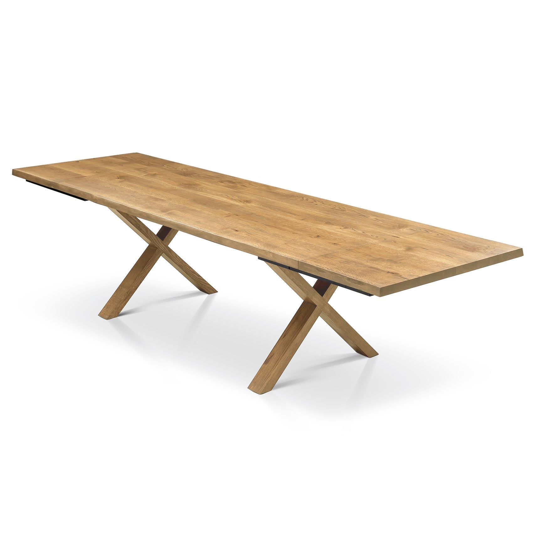 Table à manger extensible en chêne - Fabriquée à la main en bois massif - cette magnifique table à manger extensible en grand chêne est un ajout remarquable à tout intérieur - Son
