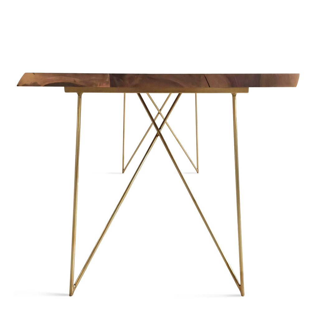 Table à manger extensible en noyer massif - Fabriquée à partir de bois massif - notre table de salle à manger en noyer est un ajout magnifique à tout intérieur - Son plateau extensible