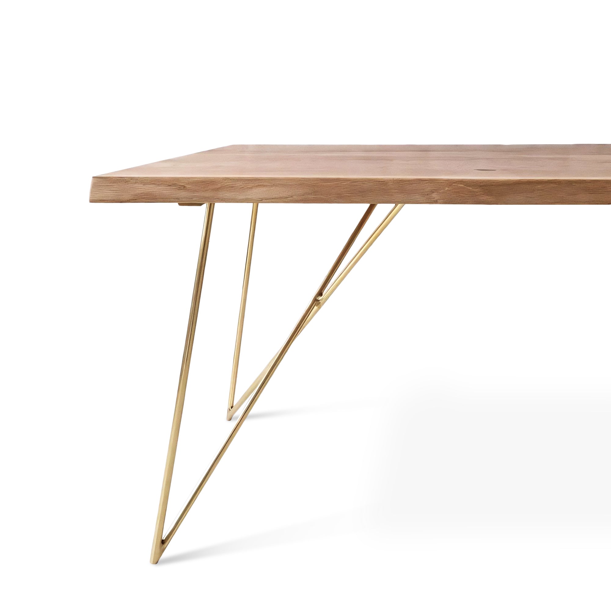Table à manger extensible en chêne massif - Fabriquée à la main en bois massif - cette table à manger extensible en chêne massif exquise de la collection Mia est un