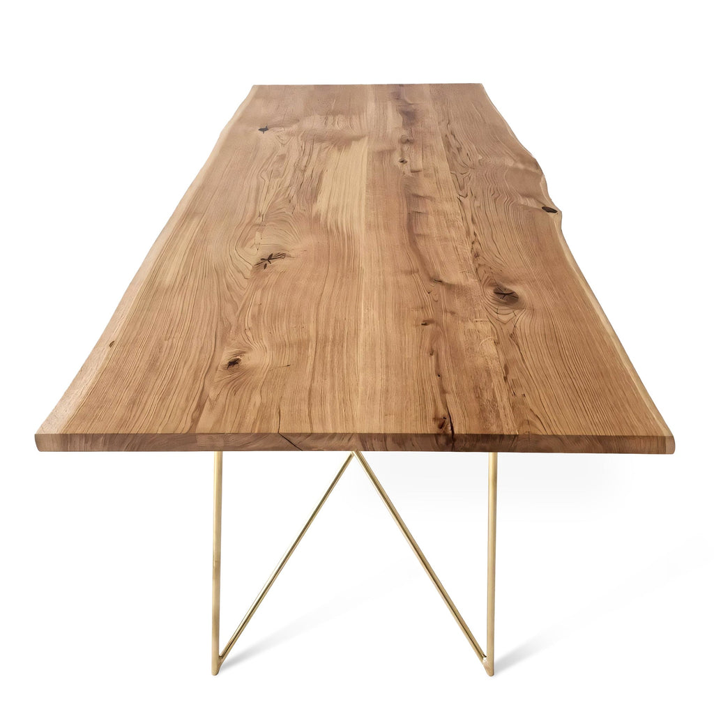 Table à manger extensible en chêne massif - Fabriquée à la main en bois massif - cette table à manger extensible en chêne massif exquise de la collection Mia est un