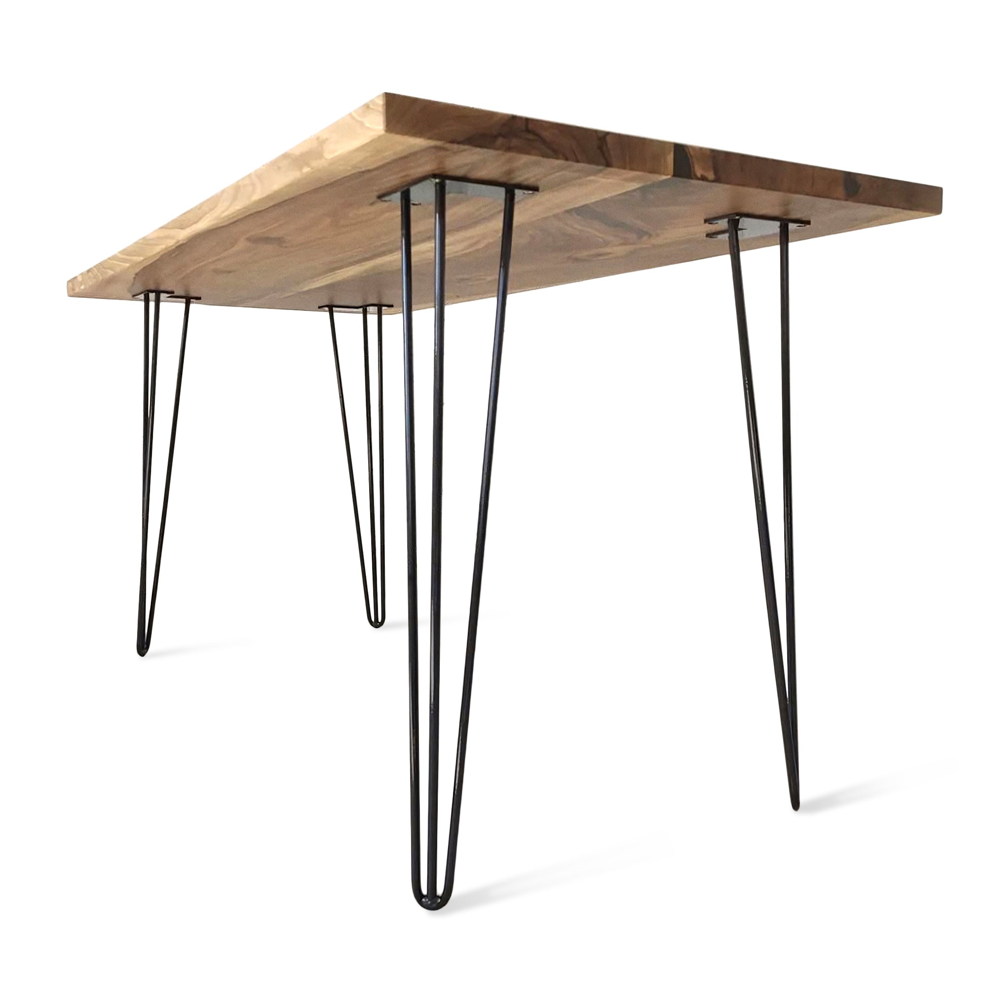 Table à manger extensible en noyer massif - Fabriquée à partir de bois massif - notre table de salle à manger en noyer est un ajout magnifique à tout intérieur - Son plateau extensible
