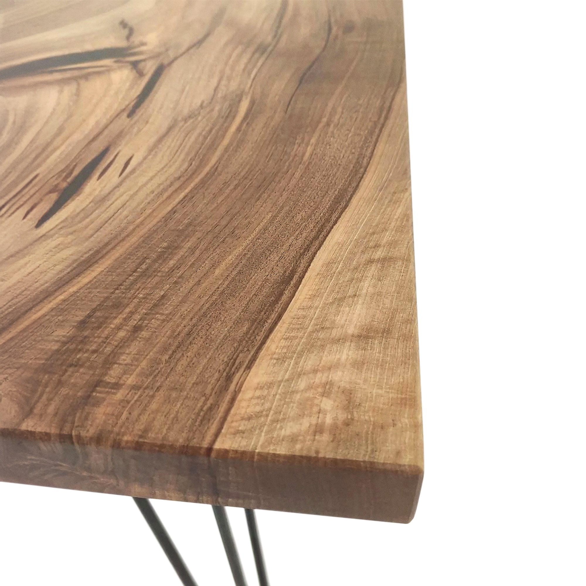 Table à manger extensible en noyer massif - Fabriquée à partir de bois massif - notre table de salle à manger en noyer est un ajout magnifique à tout intérieur - Son plateau extensible