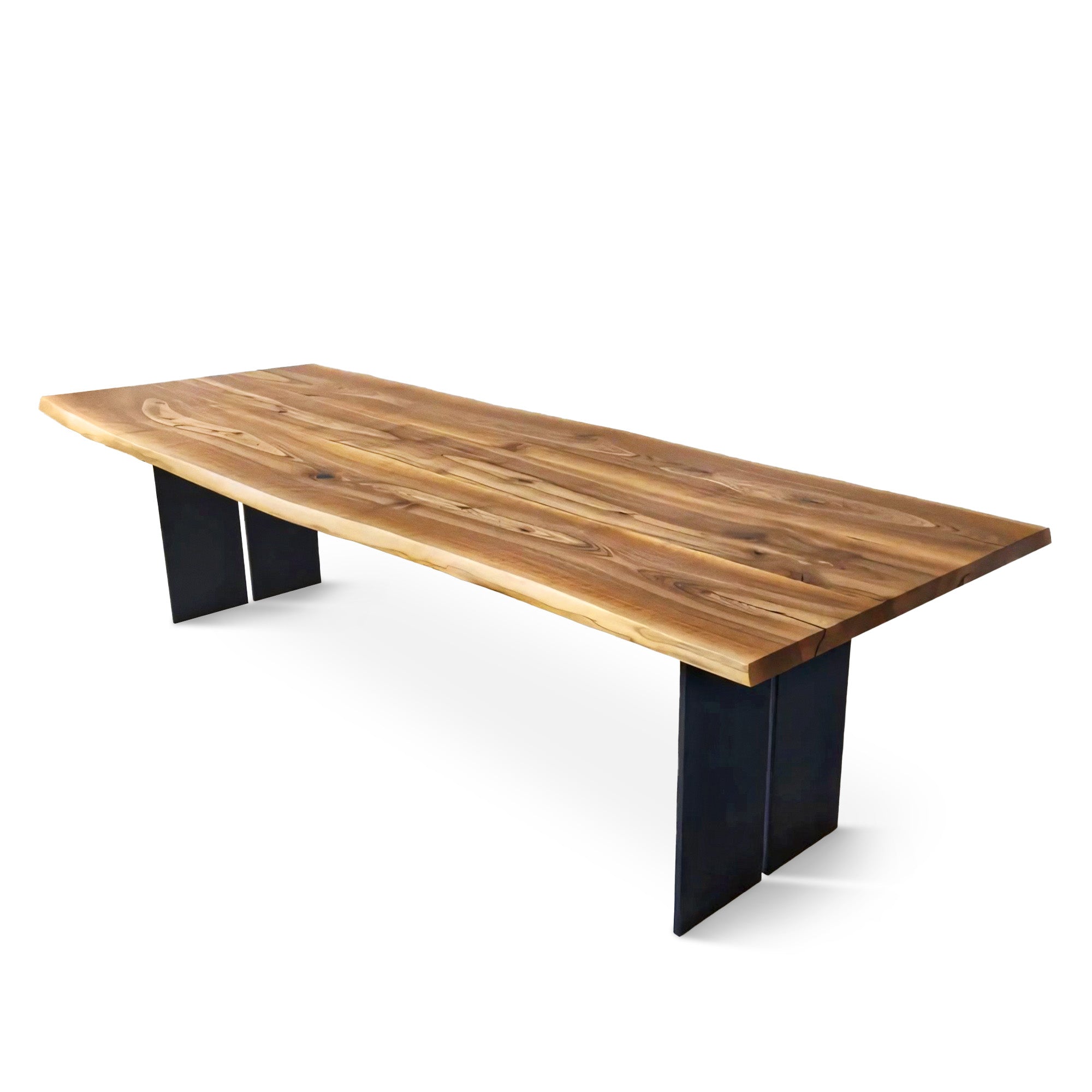 Table à manger extensible en noyer – Découvrez la table à manger Gwen en noyer massif – une pièce qui allie harmonieusement le charme serein de la vie rurale