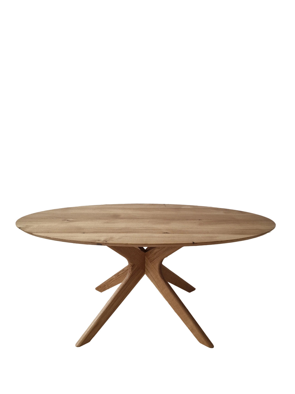 Table de salle à manger ovale en chêne massif - Découvrez notre table de salle à manger ronde en chêne fabriquée à la main - un ajout magnifique à toute maison - Fabriquée en bois massif cette