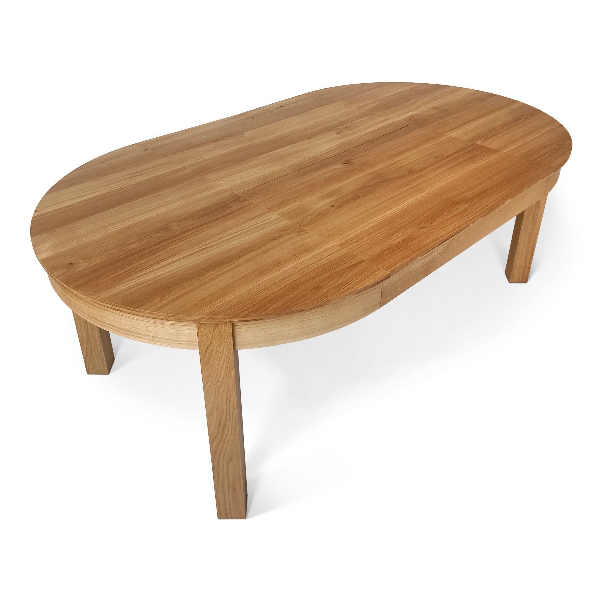 Table à rallonge avec rallonge intégrée - La table - fabriquée en chêne massif ou en placage - incarne le charme classique et la durabilité - Sa forme ronde