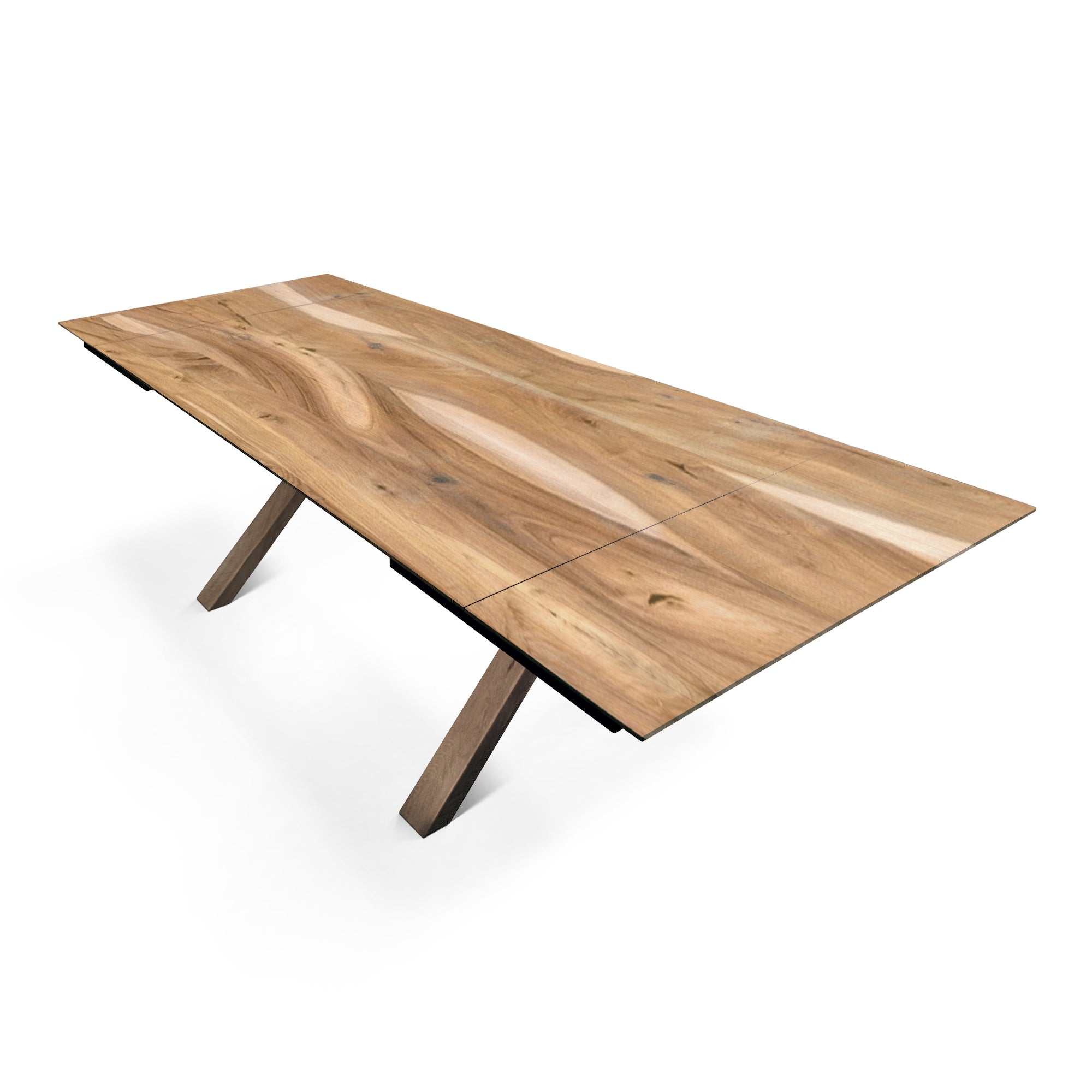 Table à manger extensible en noyer – Table à manger extensible de luxe faite à la main, best-seller – Fabriquée en bois massif certifié FSC – L'élégance naturelle à