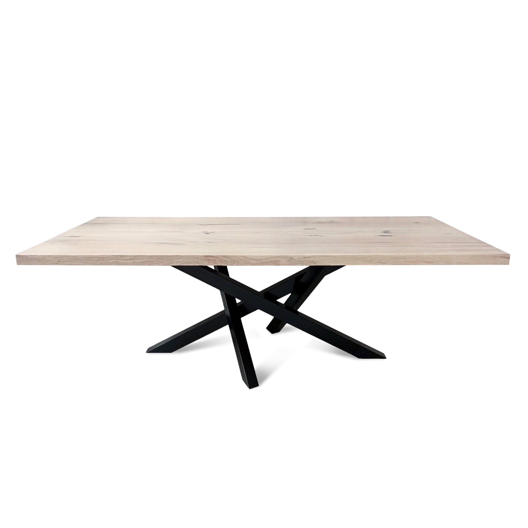 Table à manger extensible en chêne pied araignée - Fabriquée à la main à partir de bois massif - cette table à manger en chêne avec un pied araignée est un ajout magnifique à tout intérieur