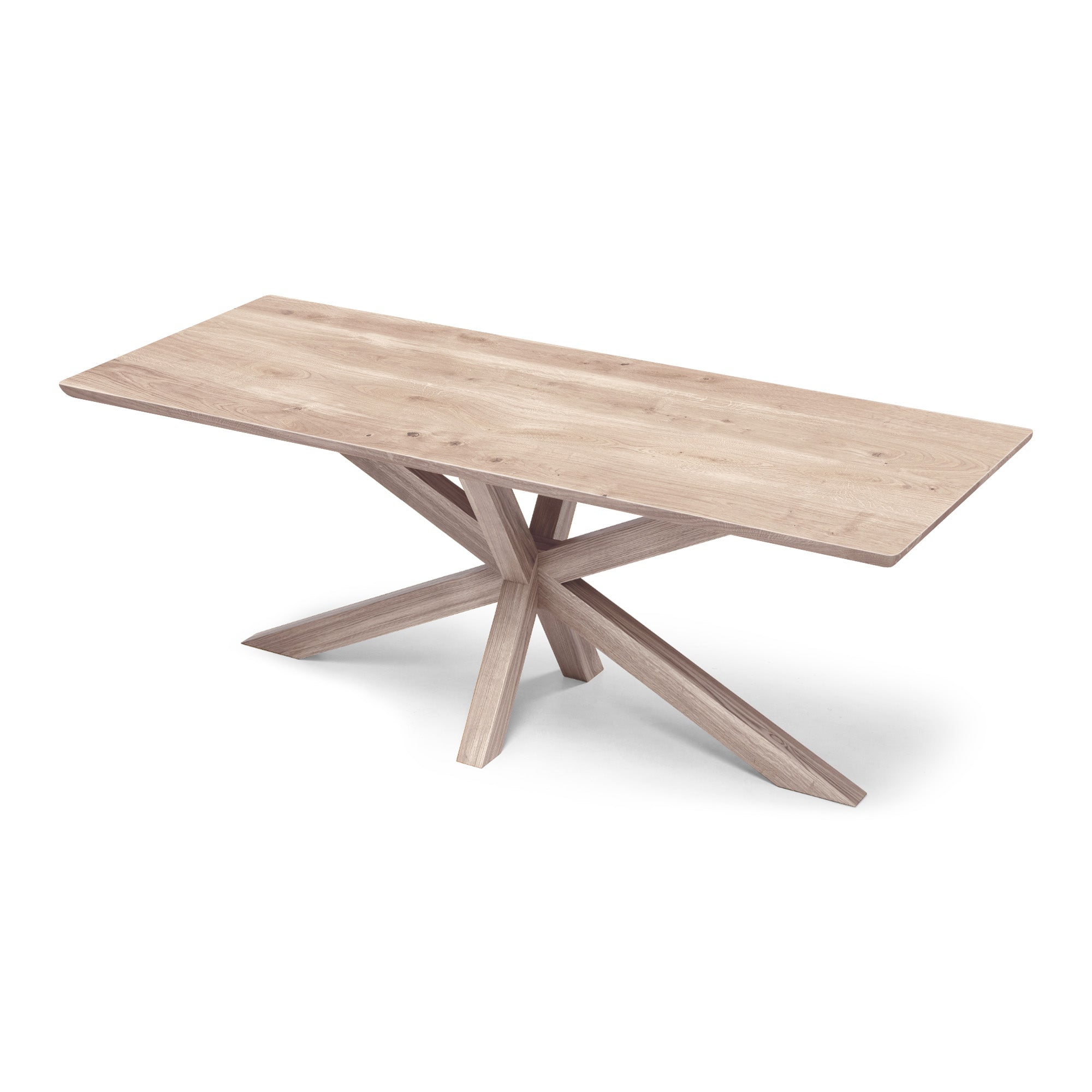 Table à manger extensible en chêne pied araignée - Fabriquée à la main à partir de bois massif - cette table à manger en chêne avec un pied araignée est un ajout magnifique à tout intérieur