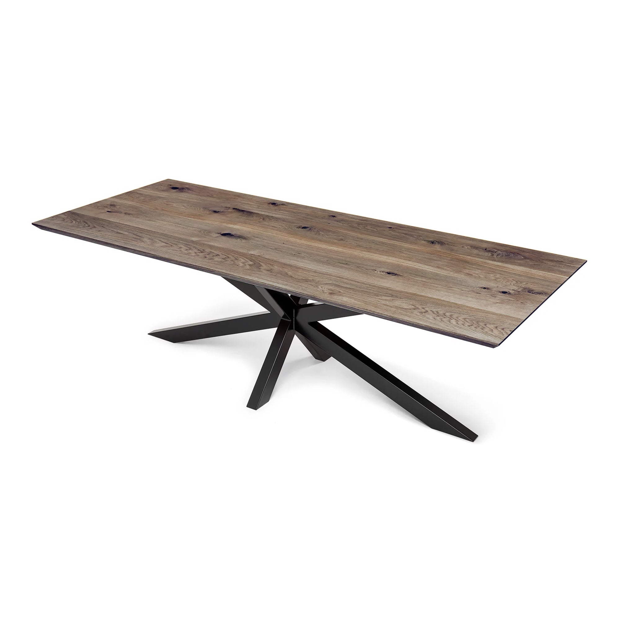 Table à manger extensible en chêne pied araignée - Fabriquée à la main à partir de bois massif - cette table à manger en chêne avec un pied araignée est un ajout magnifique à tout intérieur