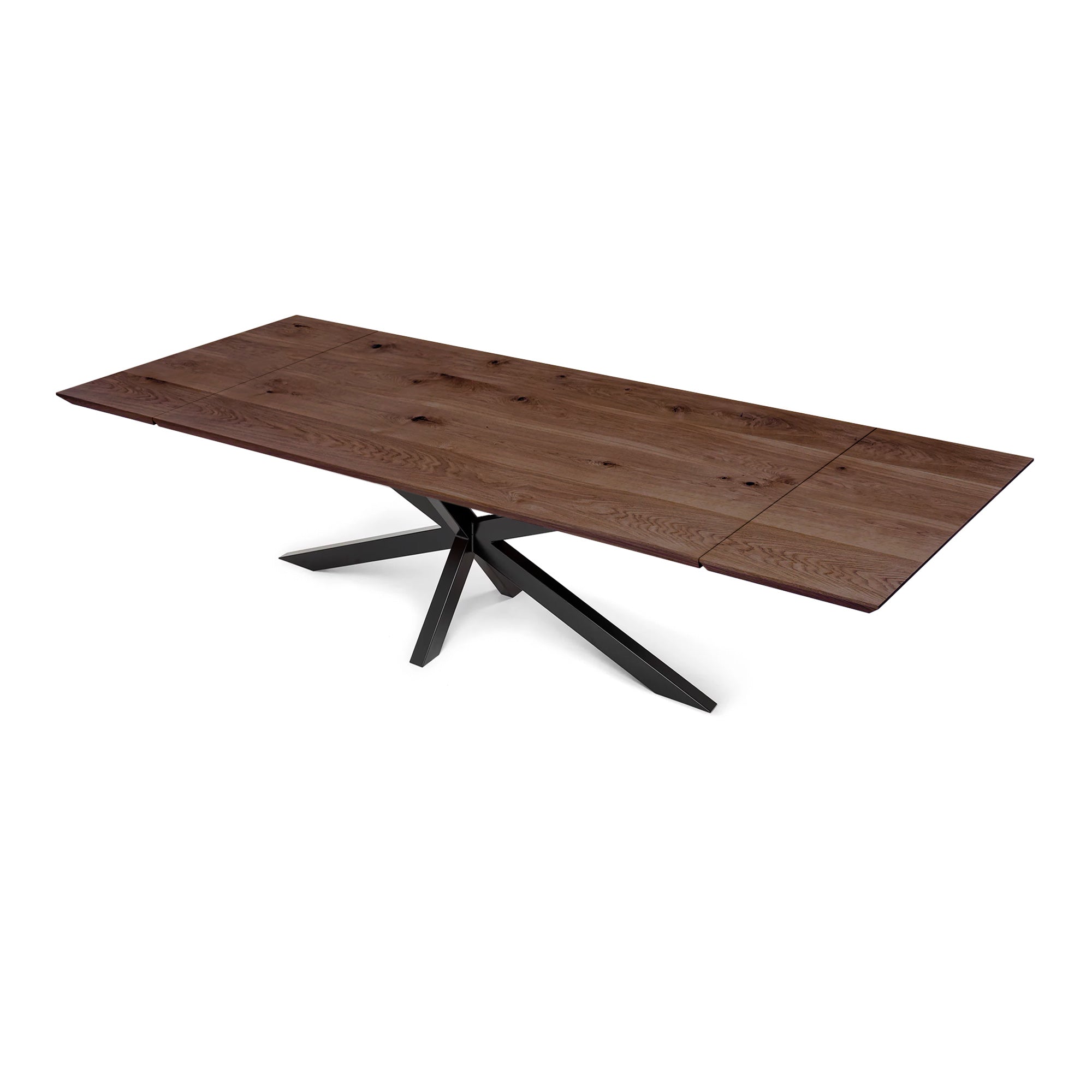 Table à manger extensible en chêne pied araignée - Fabriquée à la main à partir de bois massif - cette table à manger en chêne avec un pied araignée est un ajout magnifique à tout intérieur
