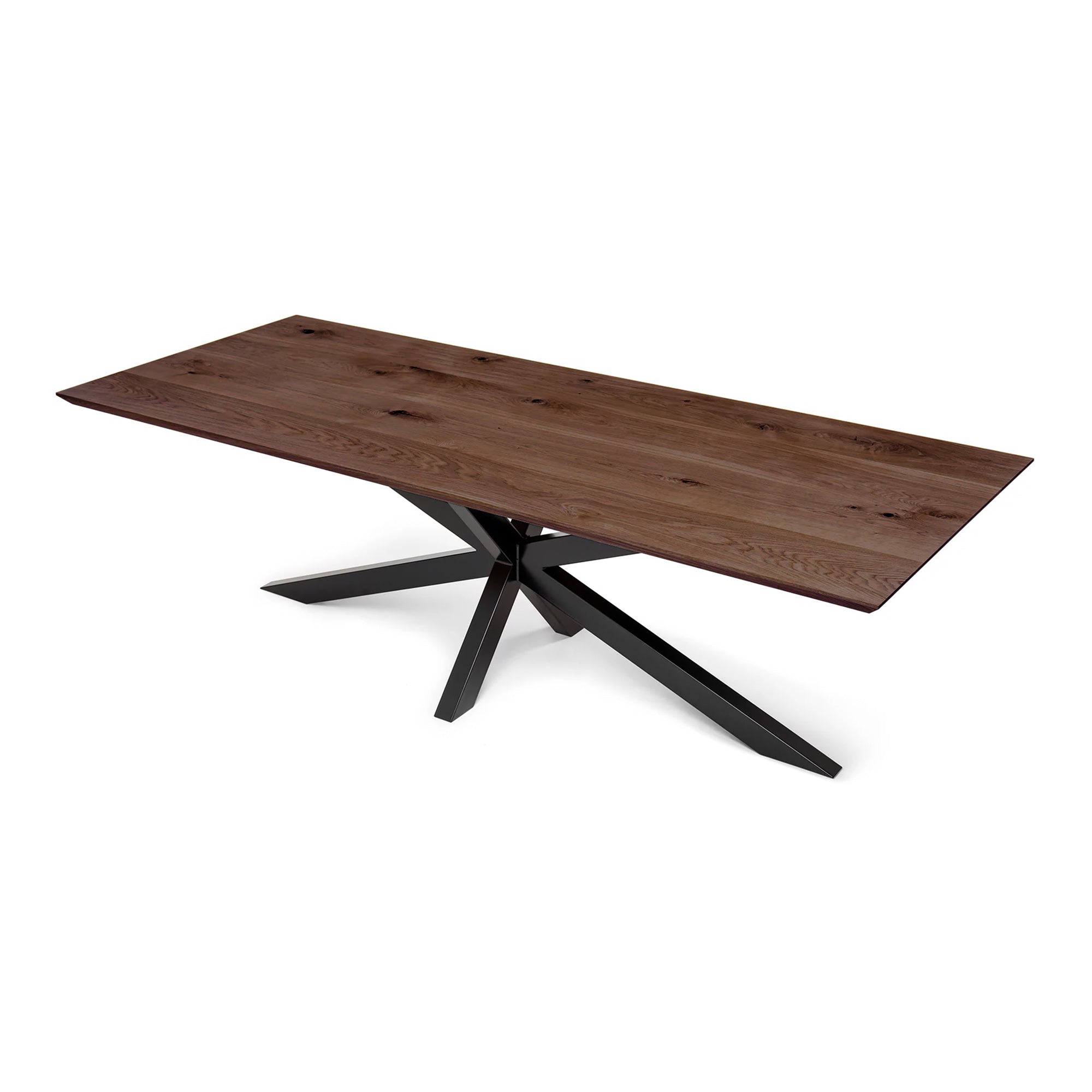 Table à manger extensible en chêne pied araignée - Fabriquée à la main à partir de bois massif - cette table à manger en chêne avec un pied araignée est un ajout magnifique à tout intérieur