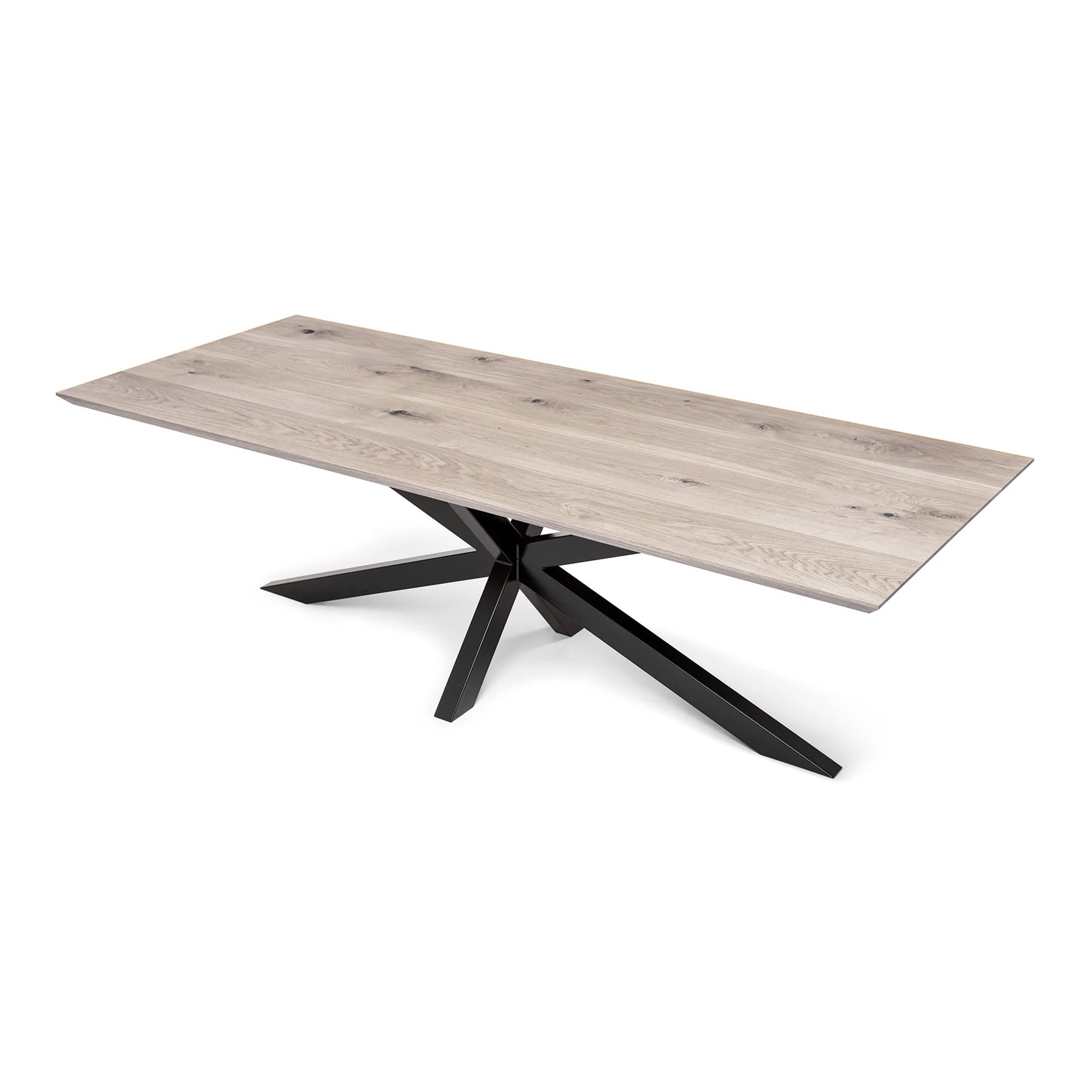 Table à manger extensible en chêne pied araignée - Fabriquée à la main à partir de bois massif - cette table à manger en chêne avec un pied araignée est un ajout magnifique à tout intérieur