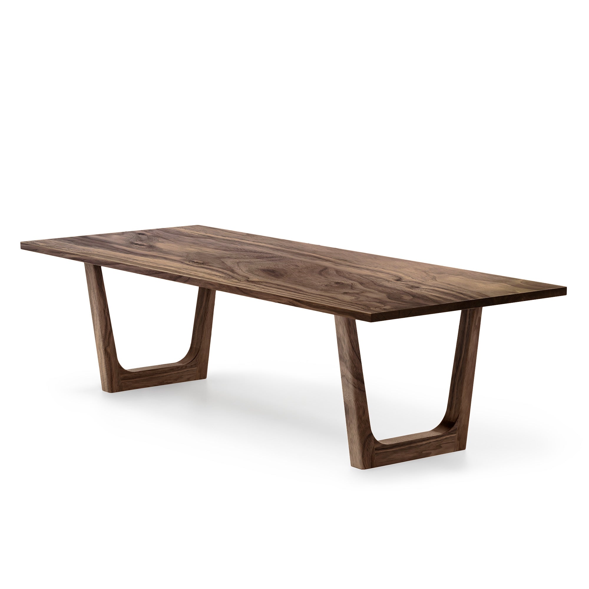 Table à manger extensible en noyer – Fabriquée à la main à partir de bois massif – cette exquise table à manger extensible en noyer naturel apportera une touche d'élégance à n'importe quel