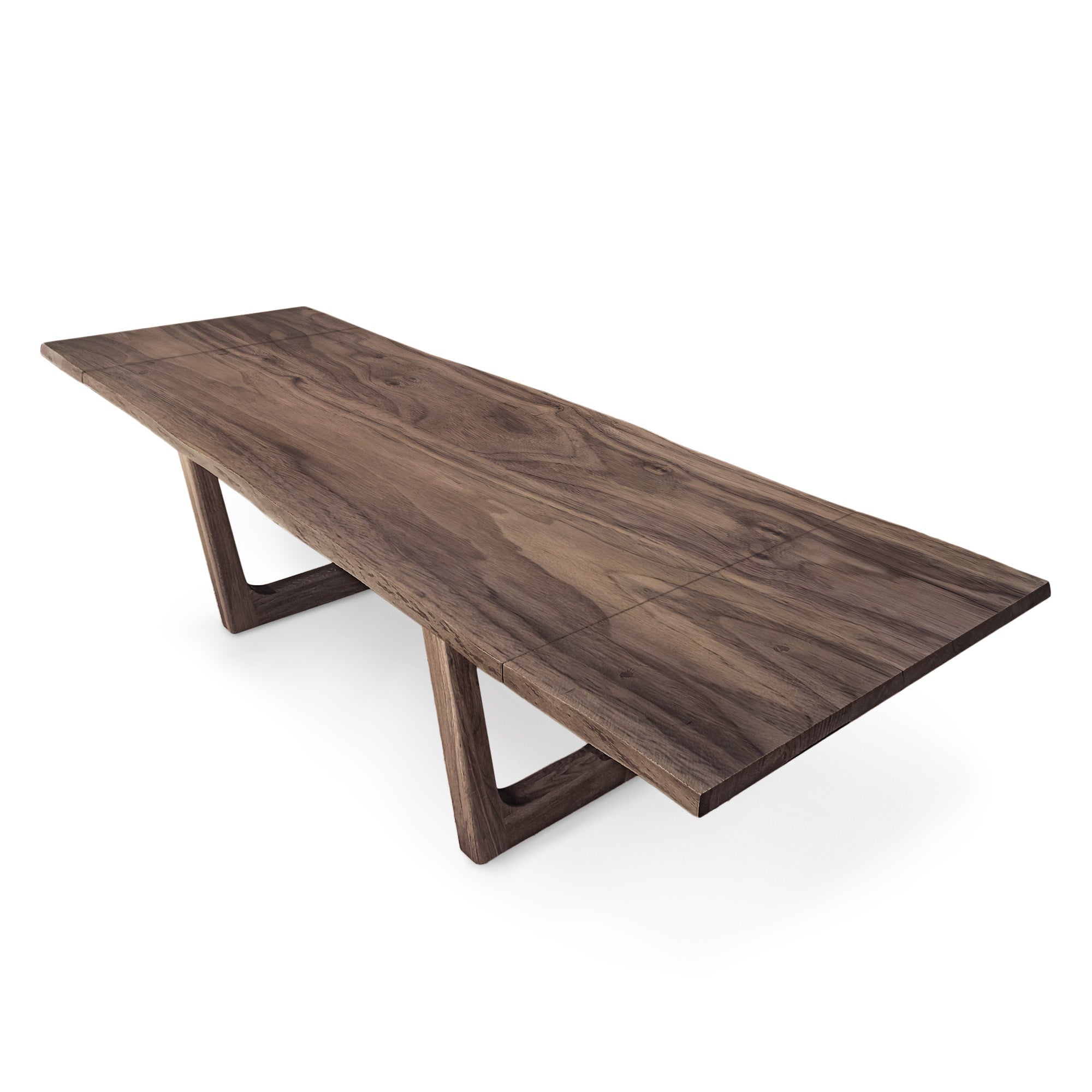 Table à manger extensible en noyer – Fabriquée à la main à partir de bois massif – cette exquise table à manger extensible en noyer naturel apportera une touche d'élégance à n'importe quel