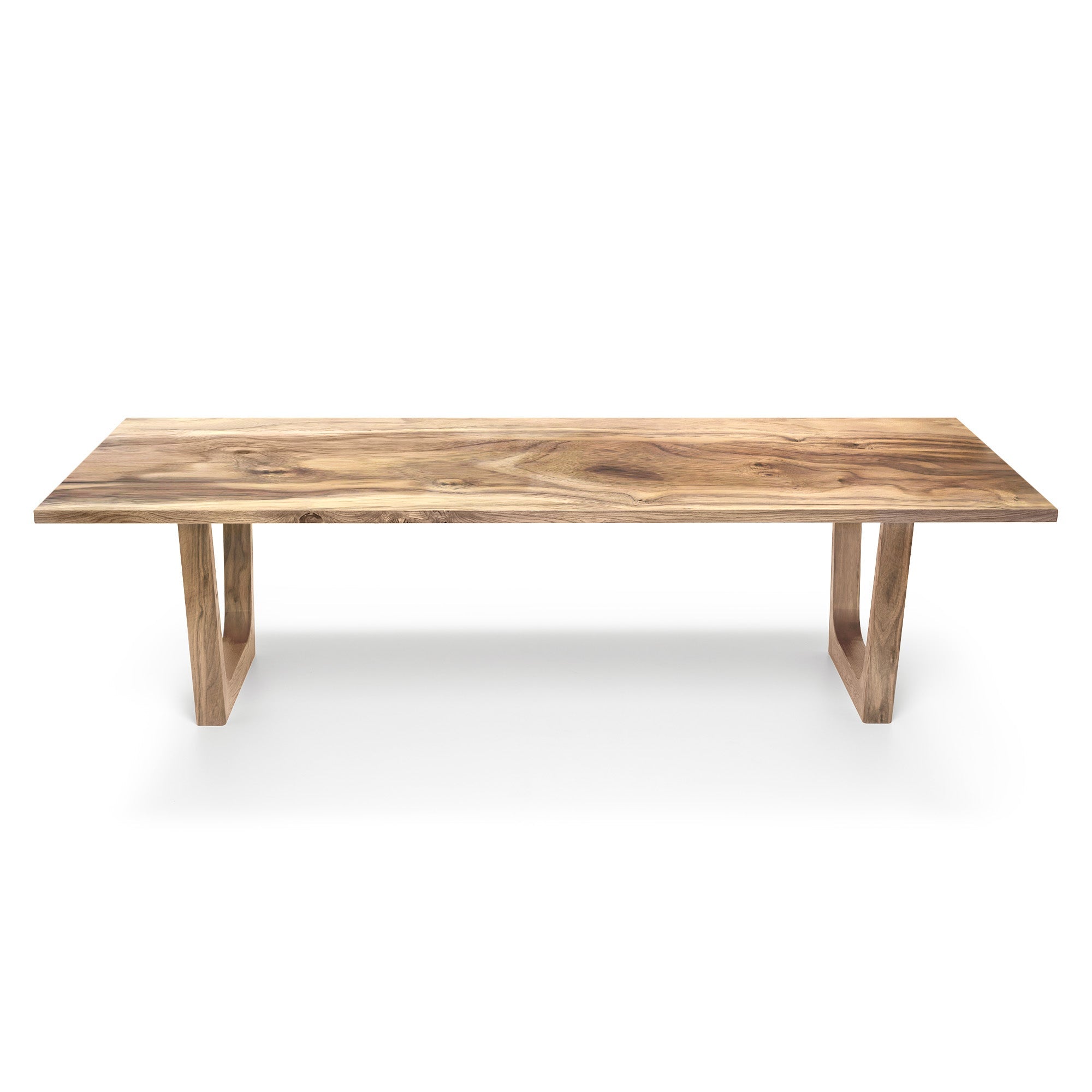 Table à manger extensible en noyer – Fabriquée à la main à partir de bois massif – cette exquise table à manger extensible en noyer naturel apportera une touche d'élégance à n'importe quel