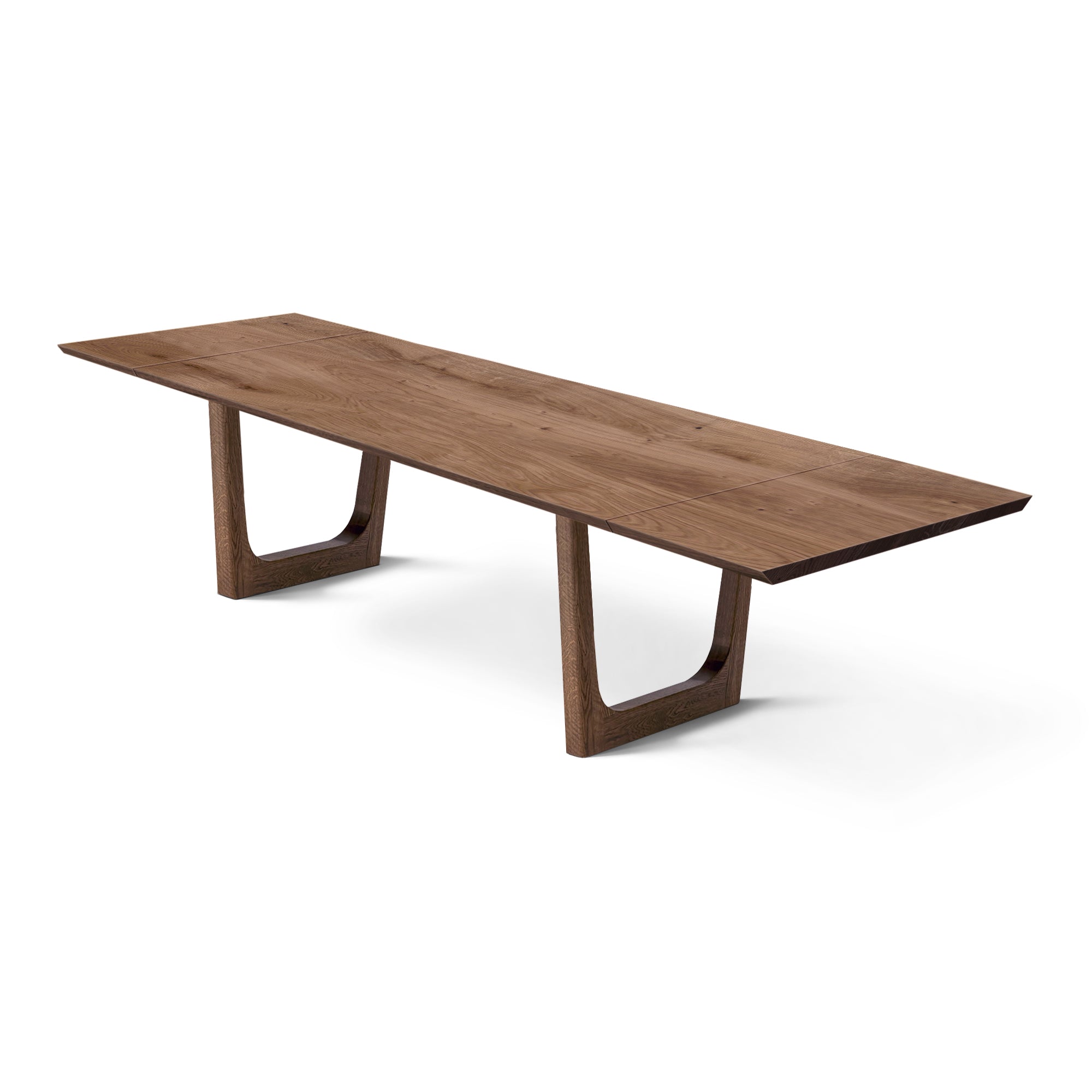 Table à manger extensible en chêne – Fabriquée à la main en bois massif – La table à manger extensible en chêne massif est un ajout magnifique à toute maison – Son plateau extensible