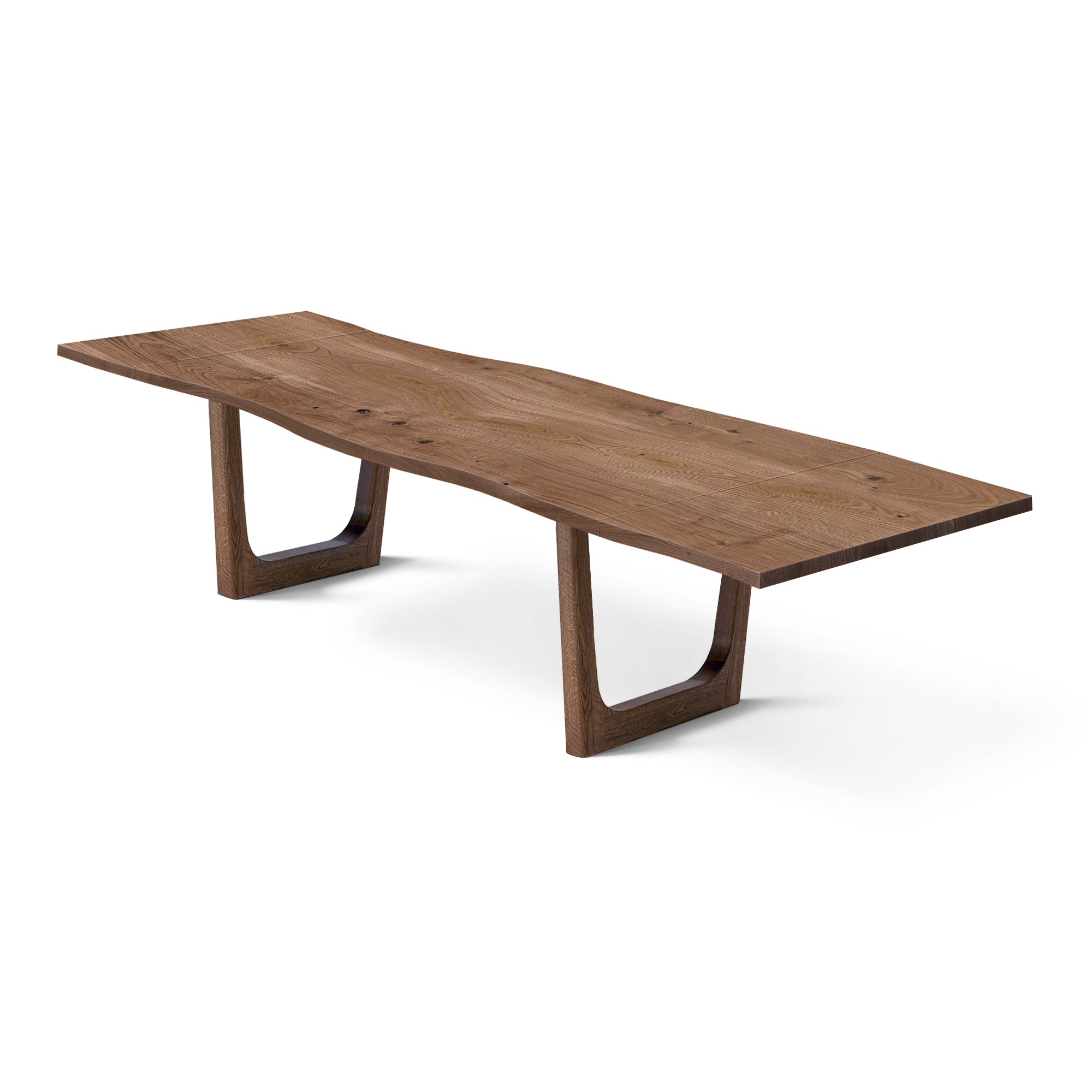 Table à manger extensible en chêne – Fabriquée à la main en bois massif – La table à manger extensible en chêne massif est un ajout magnifique à toute maison – Son plateau extensible