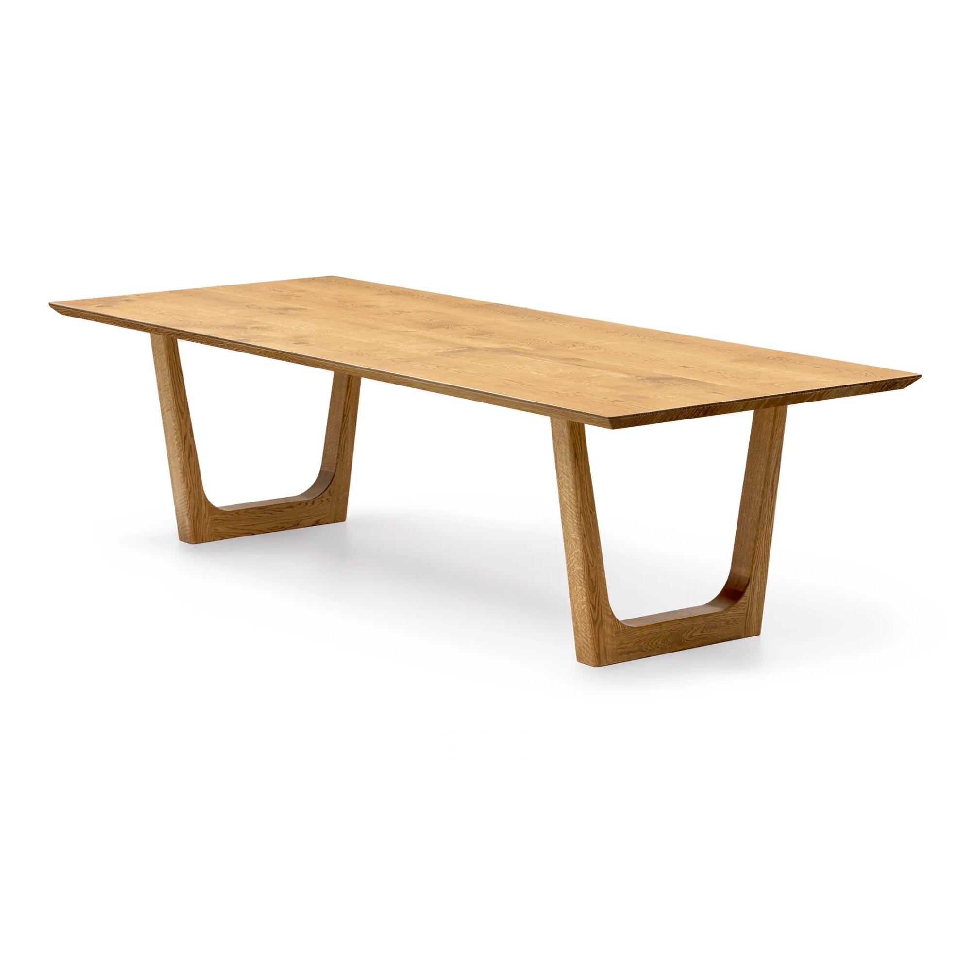 Table à manger extensible en chêne – Fabriquée à la main en bois massif – La table à manger extensible en chêne massif est un ajout magnifique à toute maison – Son plateau extensible