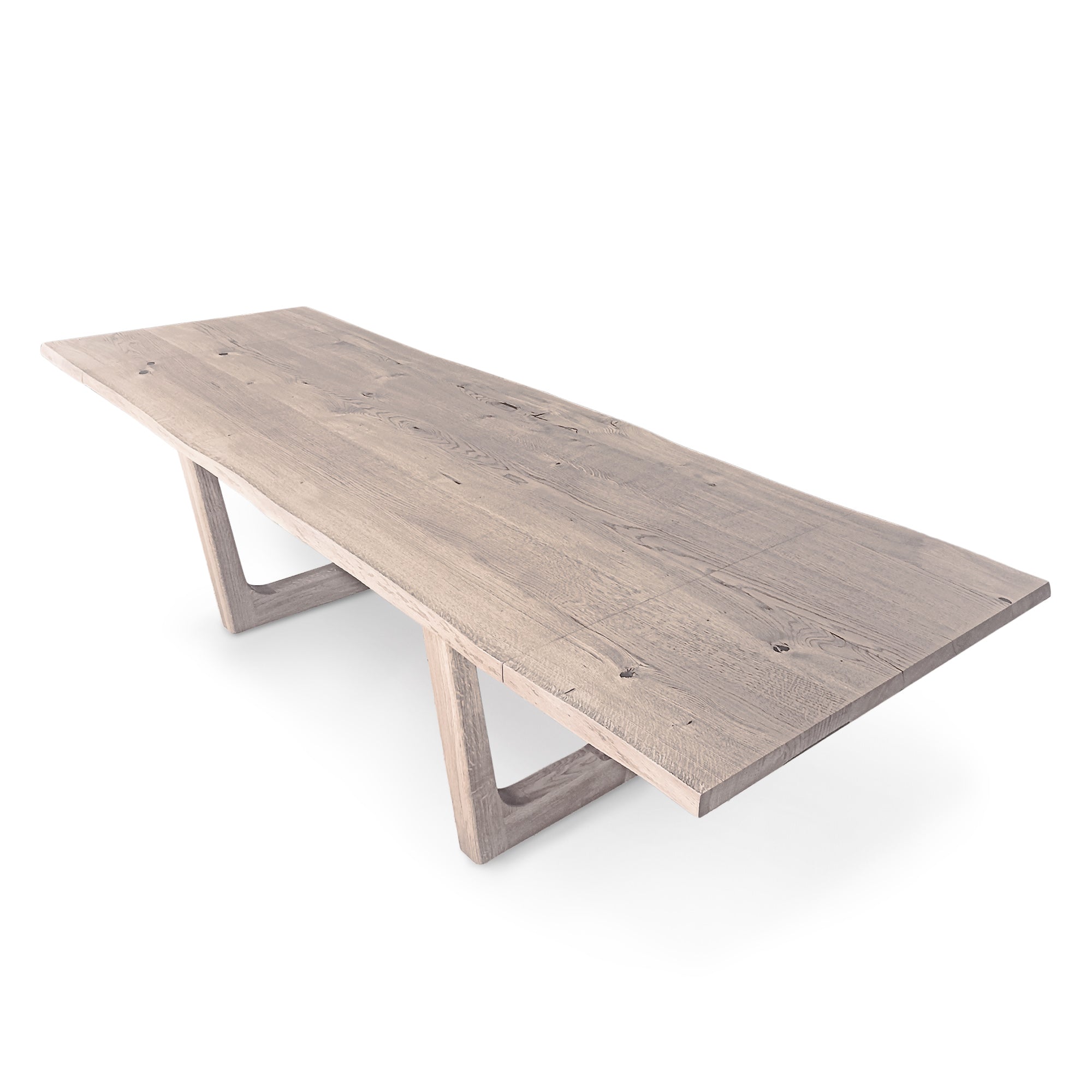 Table à manger extensible en chêne – Fabriquée à la main en bois massif – La table à manger extensible en chêne massif est un ajout magnifique à toute maison – Son plateau extensible
