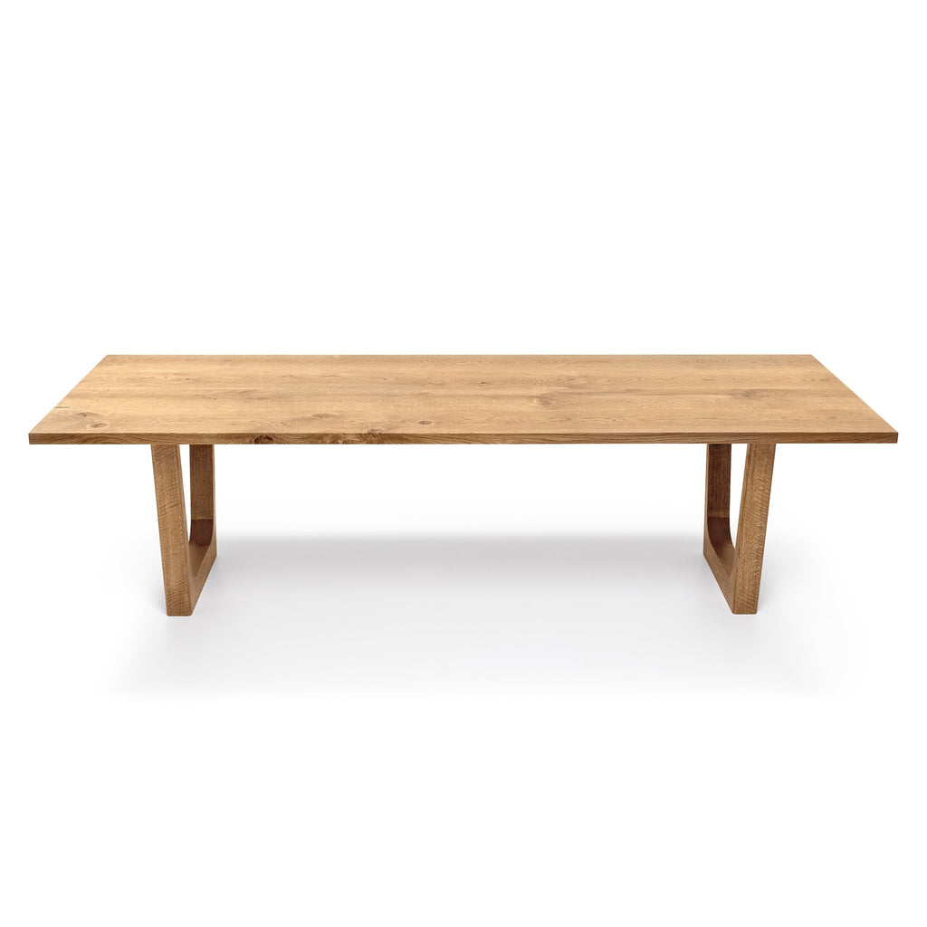 Table à manger extensible en chêne – Fabriquée à la main en bois massif – La table à manger extensible en chêne massif est un ajout magnifique à toute maison – Son plateau extensible