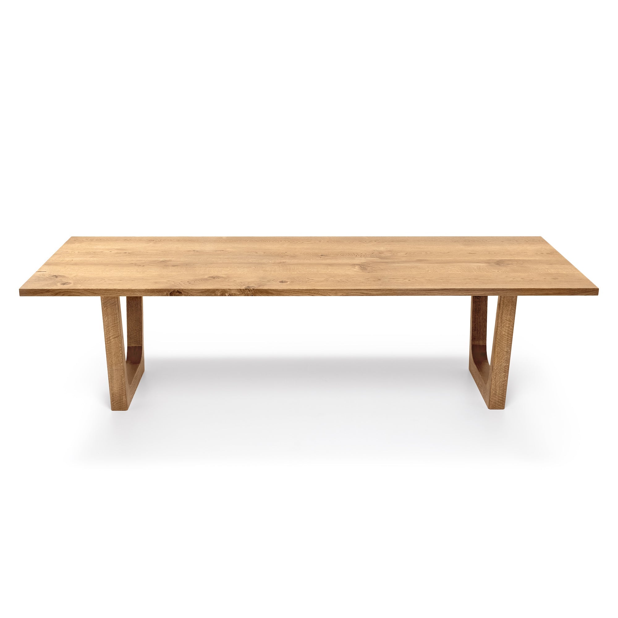 Table à manger extensible en chêne – Fabriquée à la main en bois massif – La table à manger extensible en chêne massif est un ajout magnifique à toute maison – Son plateau extensible