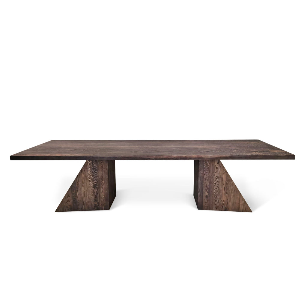 Table à manger extensible en chêne anthracite - La table en chêne massif - finition à l'huile Osmo couleur anthracite intense - offre à la fois durabilité et couleur profonde et élégante.