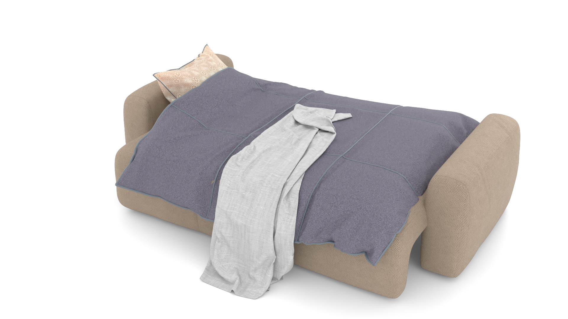 Canapé convertible - Découvrez le canapé convertible - où l'élégance contemporaine rencontre une fonctionnalité exceptionnelle - Conçu pour la vie moderne - ce canapé de qualité supérieure