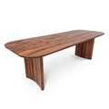 Table à manger en noyer - La table affiche un design unique avec des pieds magnifiquement incurvés sur les côtés - entièrement fabriquée en noyer massif - La