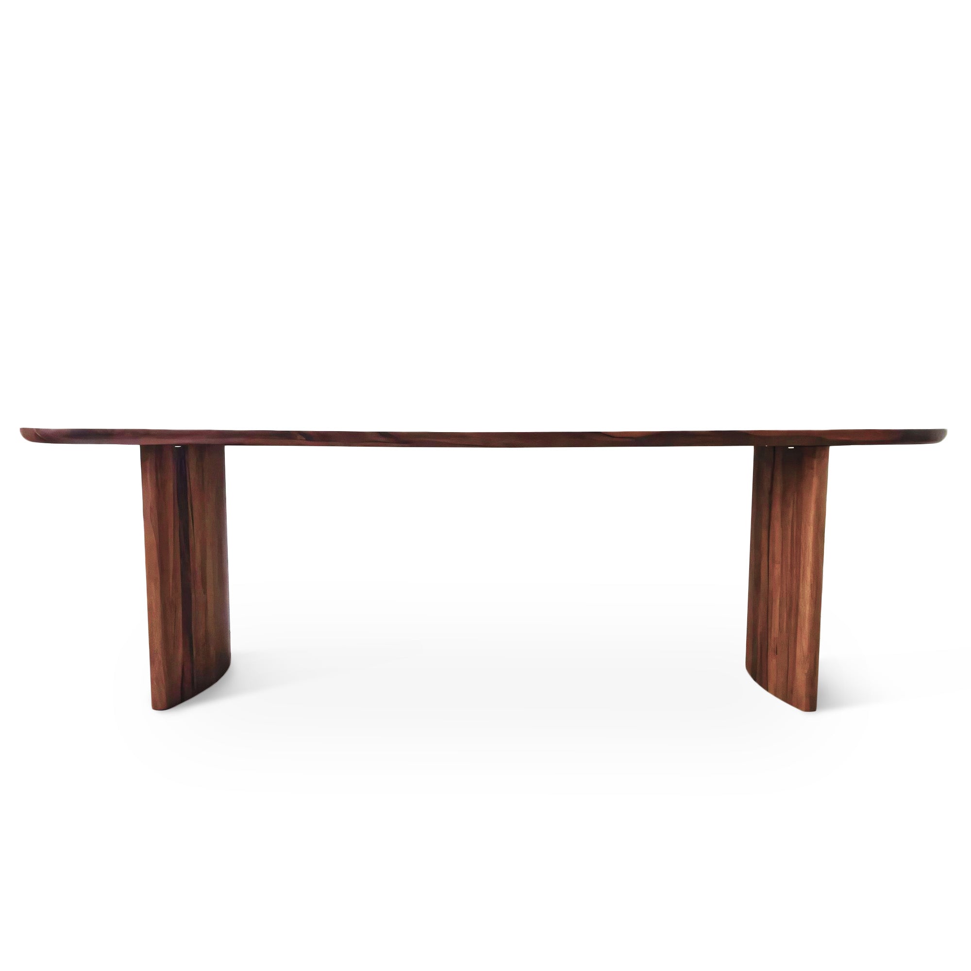 Table à manger en noyer - La table affiche un design unique avec des pieds magnifiquement incurvés sur les côtés - entièrement fabriquée en noyer massif - La