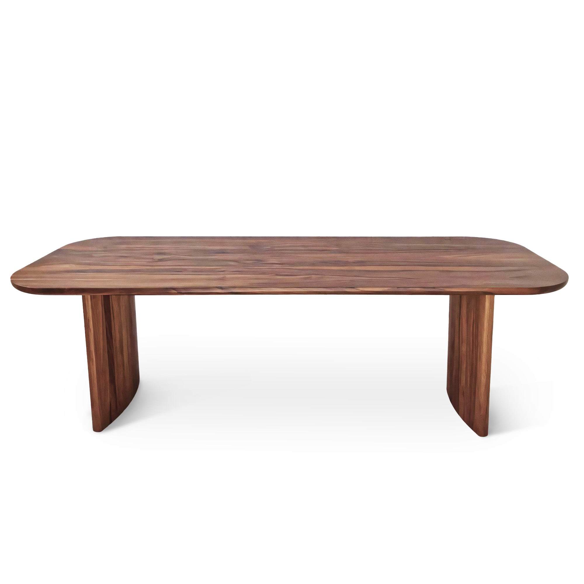 Table à manger en noyer - La table affiche un design unique avec des pieds magnifiquement incurvés sur les côtés - entièrement fabriquée en noyer massif - La