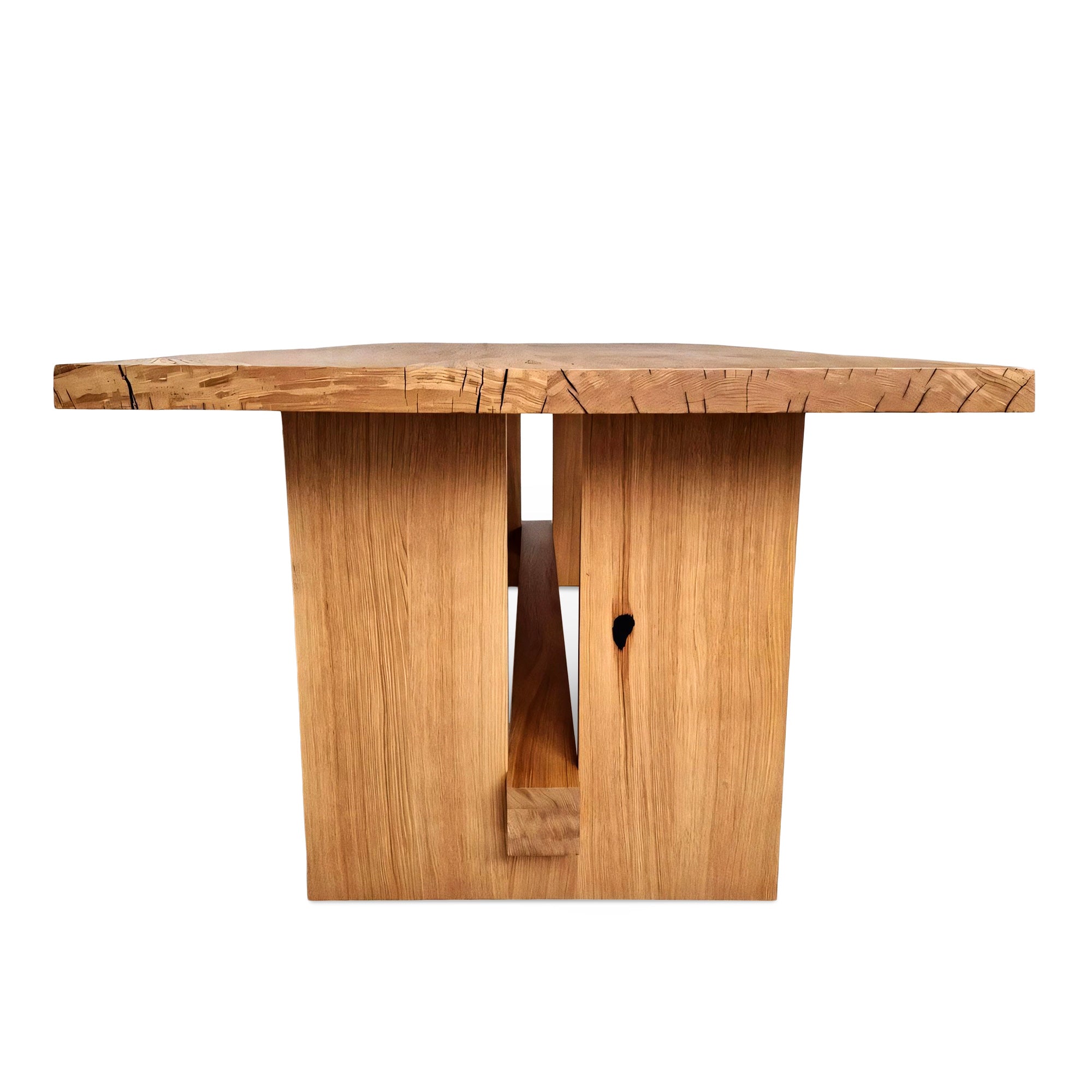 Table à Manger Extensible en Chêne Massif - Voici la table à manger extensible en chêne – fabriquée en bois massif – une pièce qui allie harmonieusement la sérénité