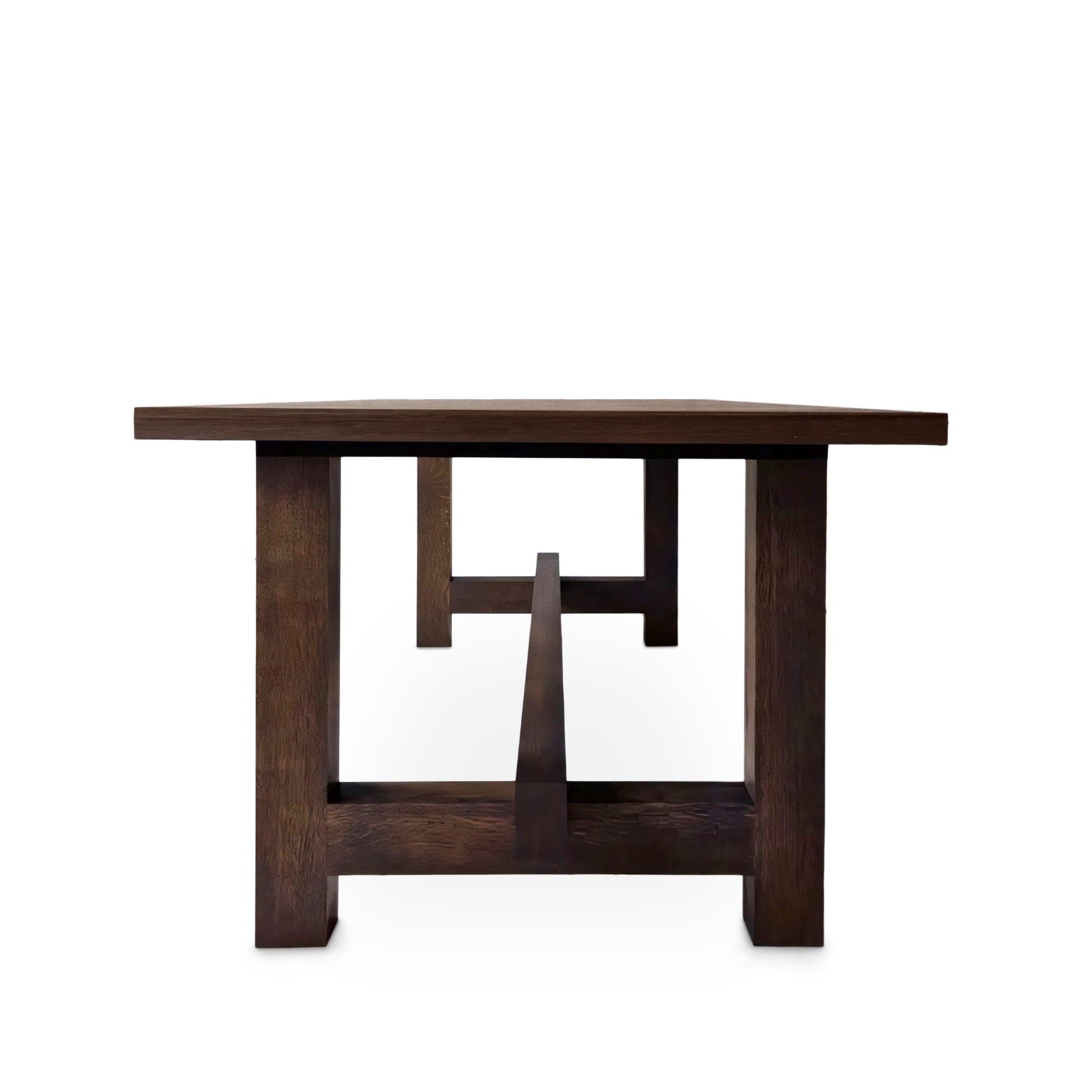 Table à Manger Extensible en Chêne Massif - Voici la table à manger extensible en chêne – fabriquée en bois massif – une pièce qui allie harmonieusement la sérénité