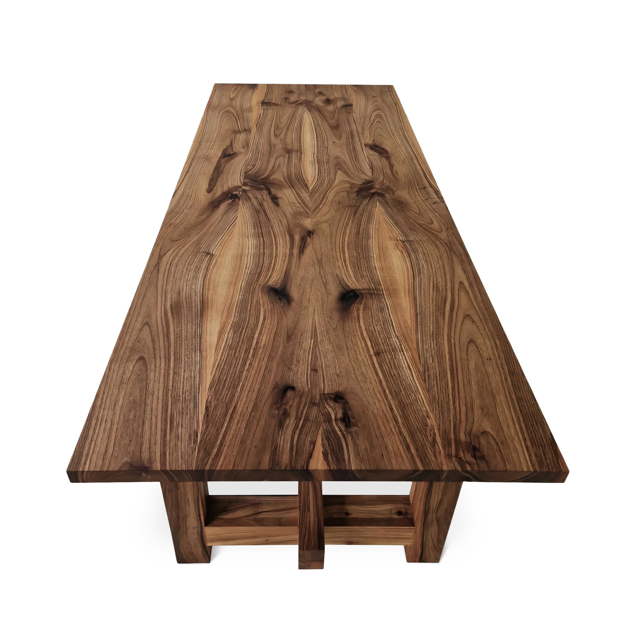 Table à Manger Extensible en Noyer – Découvrez notre table à manger extensible en noyer massif – une pièce qui allie harmonieusement le charme serein du style rustique.