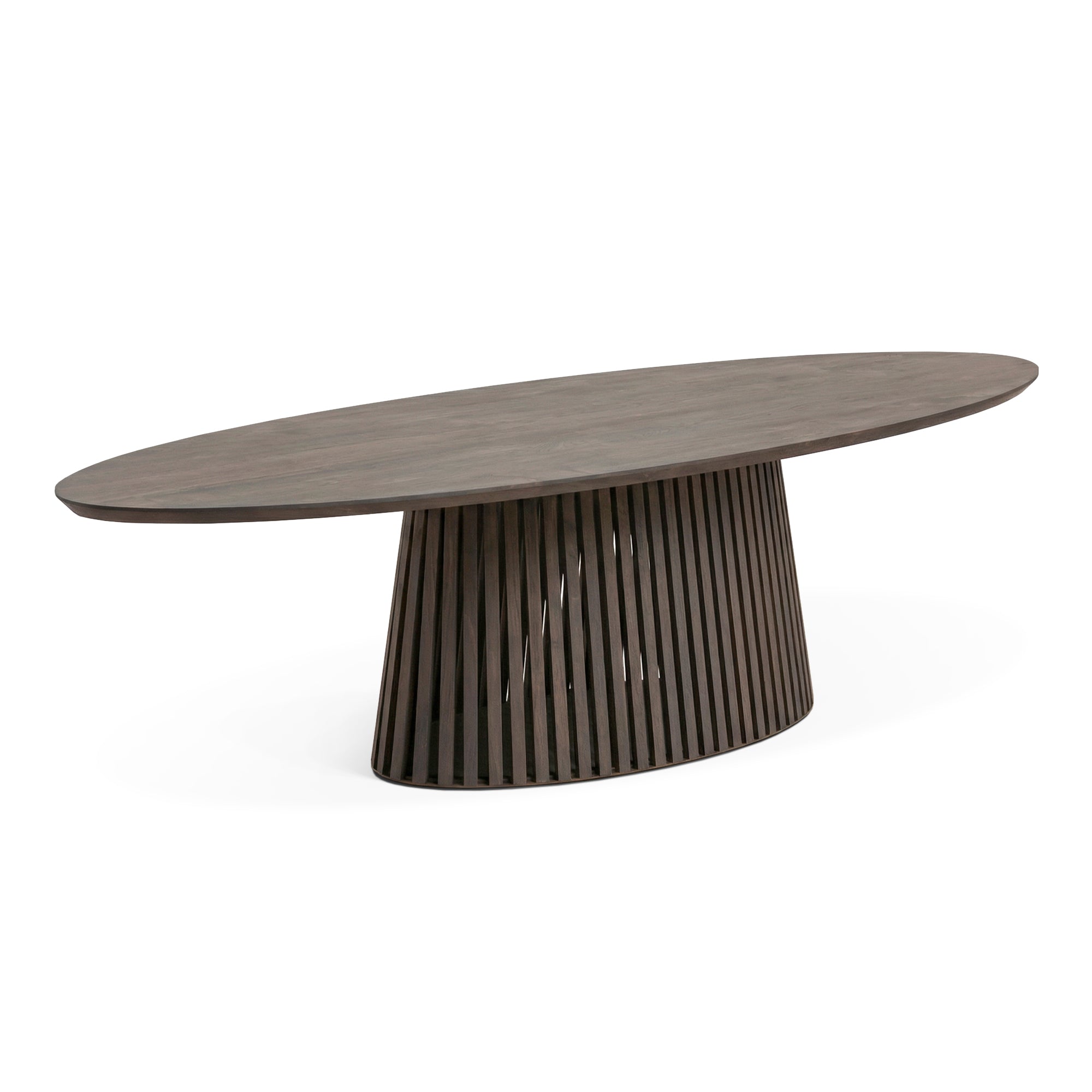 Table ovale en noyer - Voici notre table à manger ronde en chêne fabriquée à la main - un ajout magnifique à toute maison - Fabriquée en bois massif, cette table allie