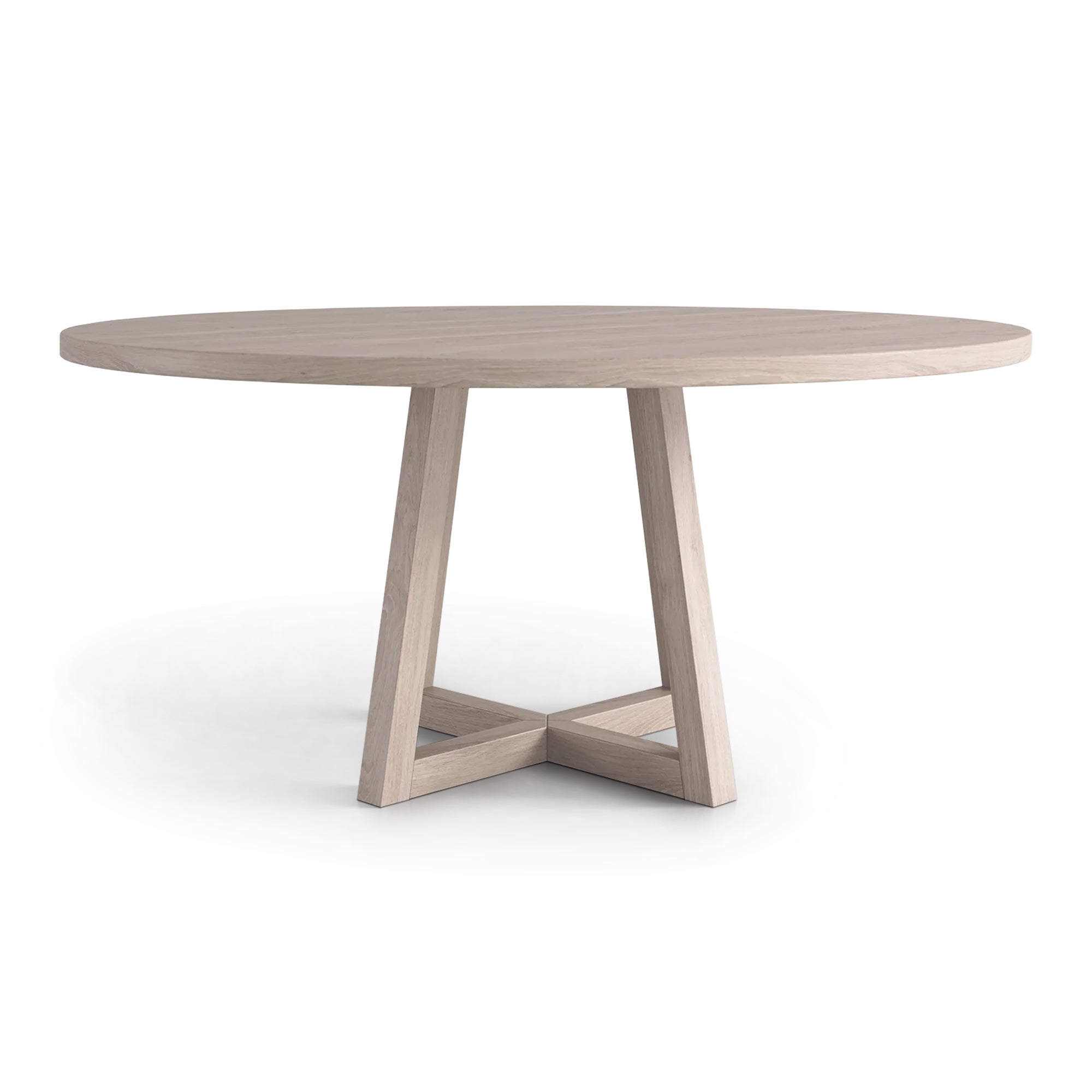 Table à manger ronde en chêne – Découvrez notre table à manger ronde en chêne fabriquée à la main – un ajout magnifique à toute maison – Fabriquée à partir de chêne massif