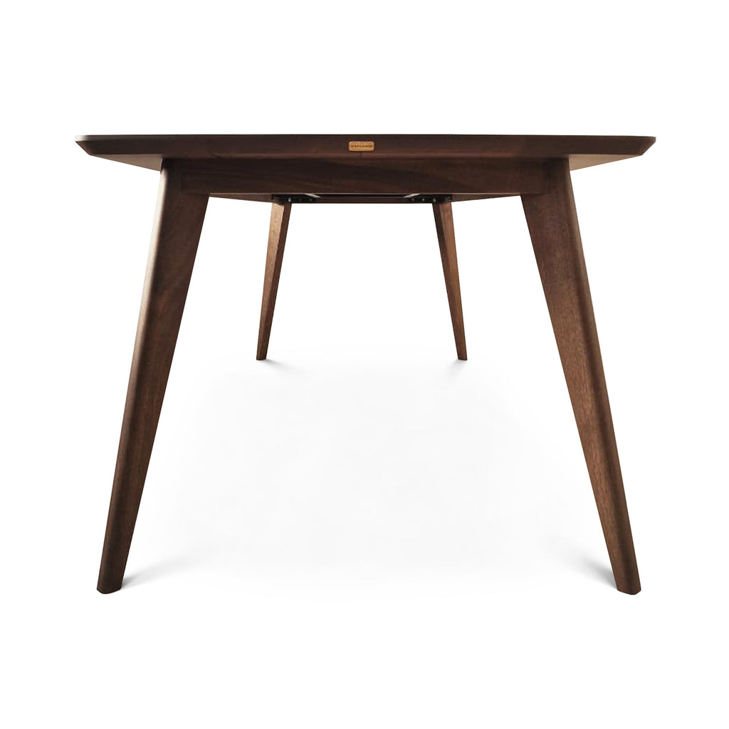 Table à manger en chêne chocolat - Fabriquée à la main à partir de bois massif - cette superbe table à rallonge en chêne foncé est un ajout magnifique à tout intérieur - Son